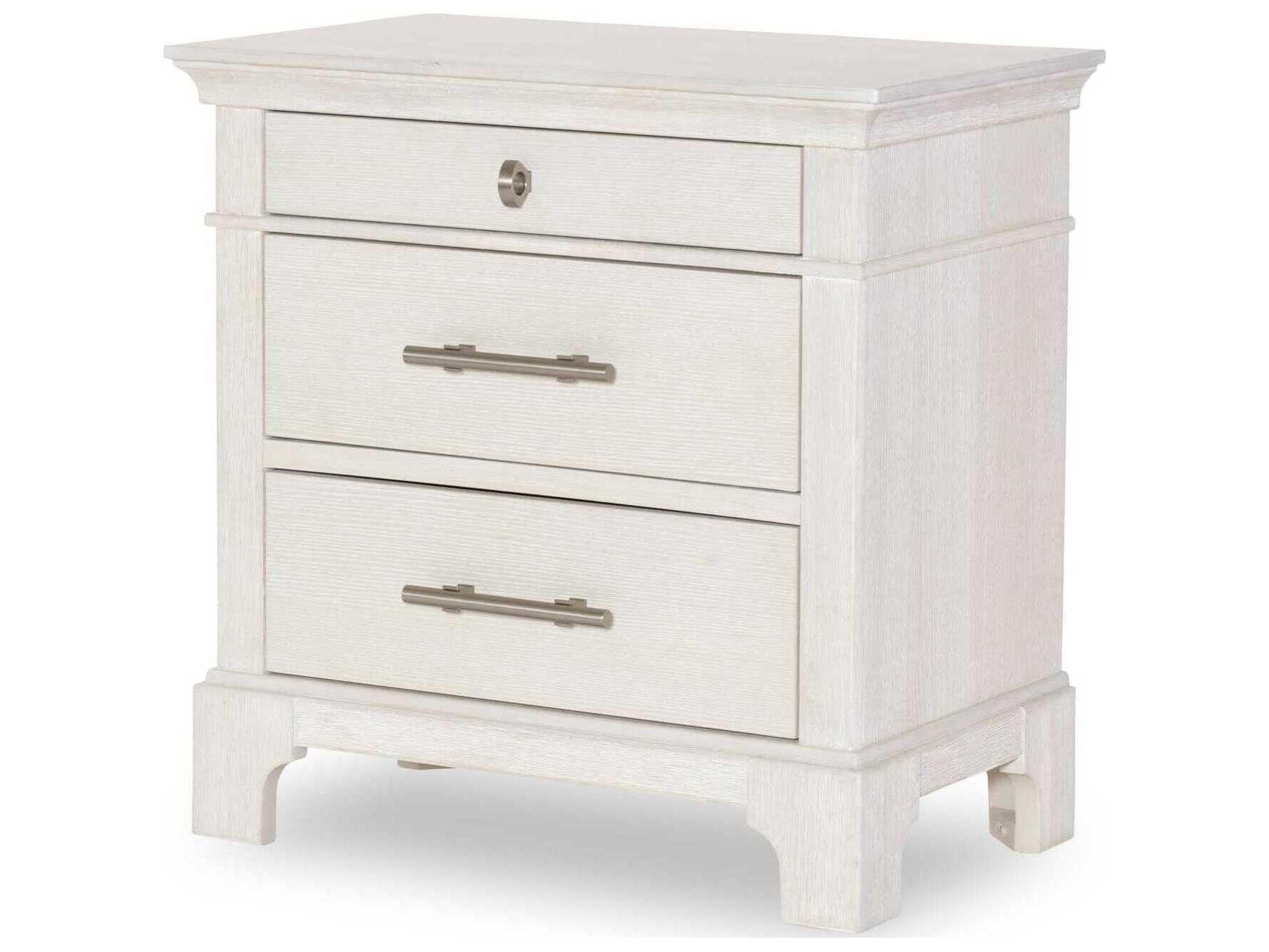 Legacy Classic Harmony 3-Drawers White Ash Wood Nightstand