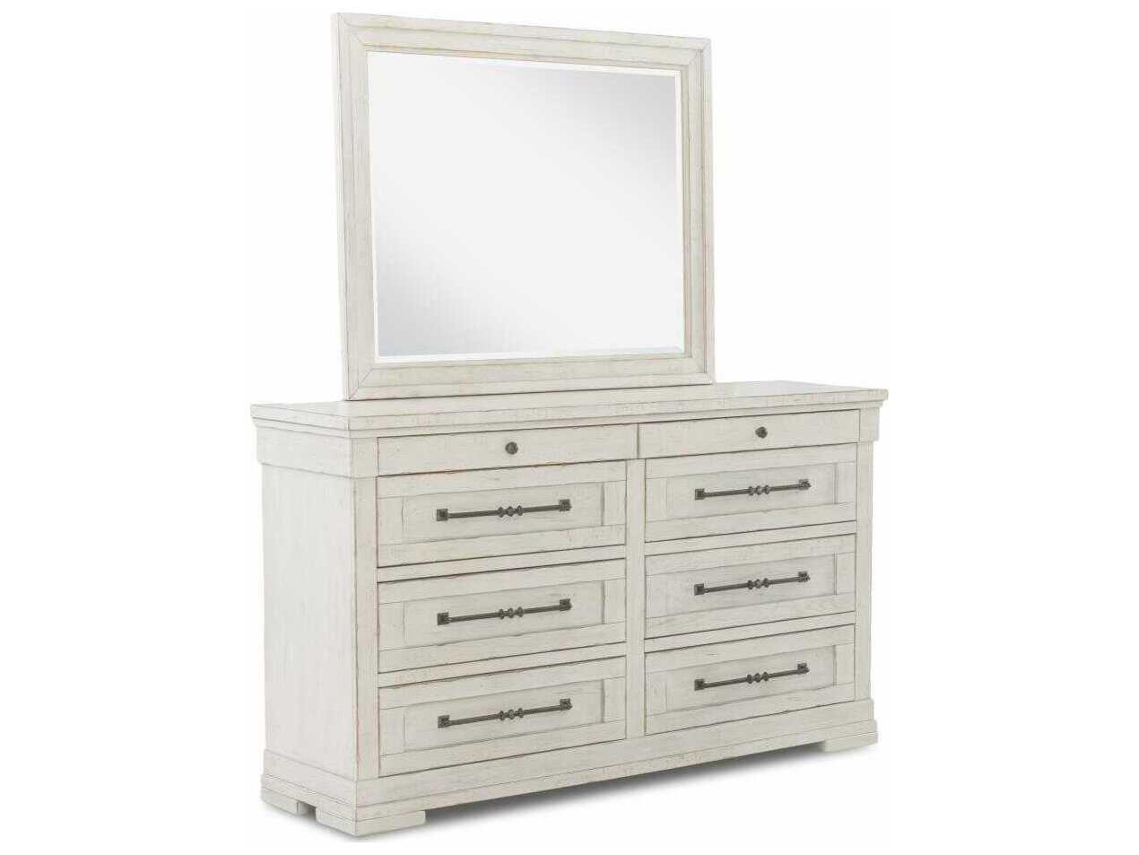 Legacy Classic Coming Home White Oak Wood Double Dresser