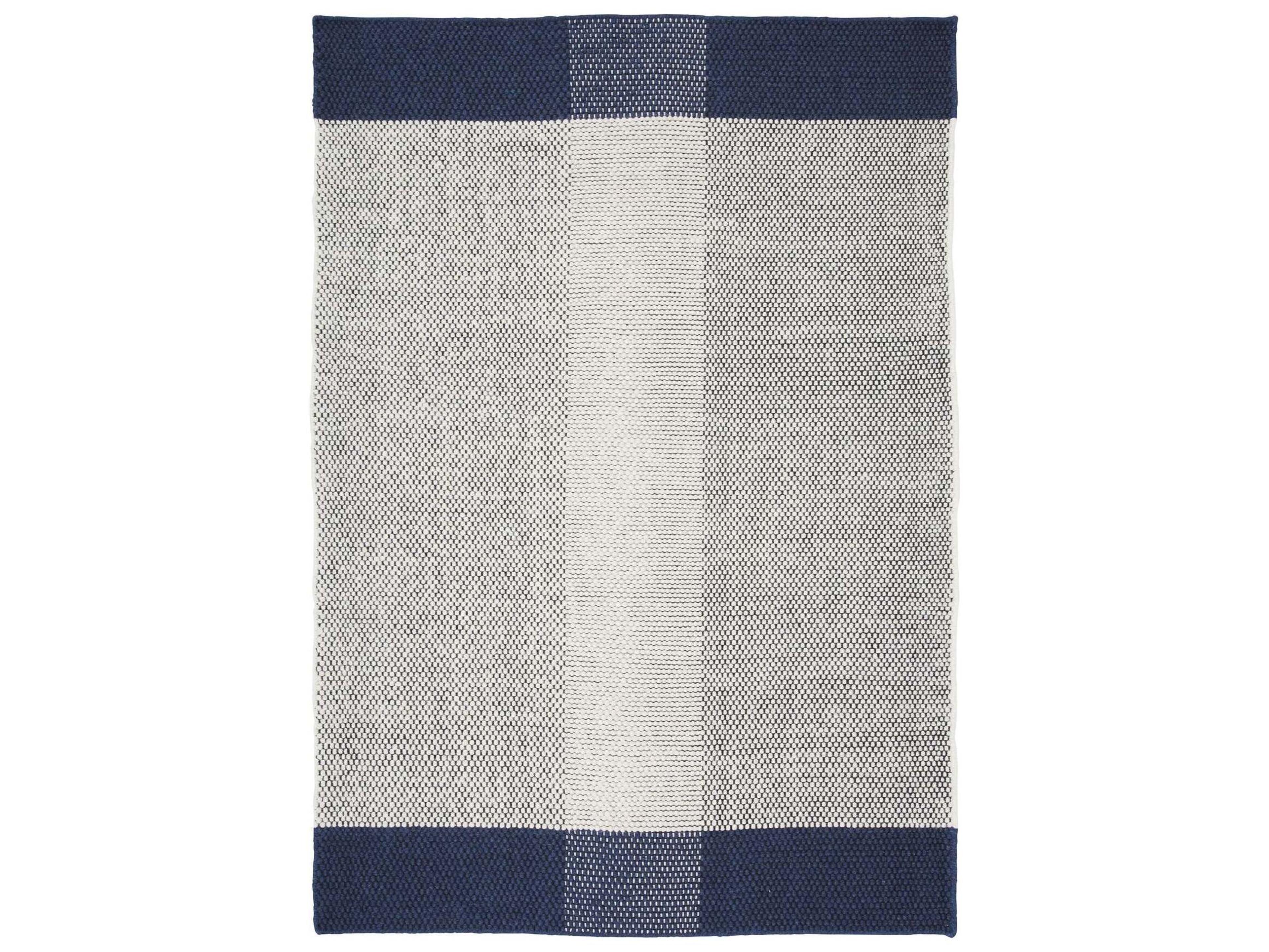 Linie Design Geometric Blue Area Rug