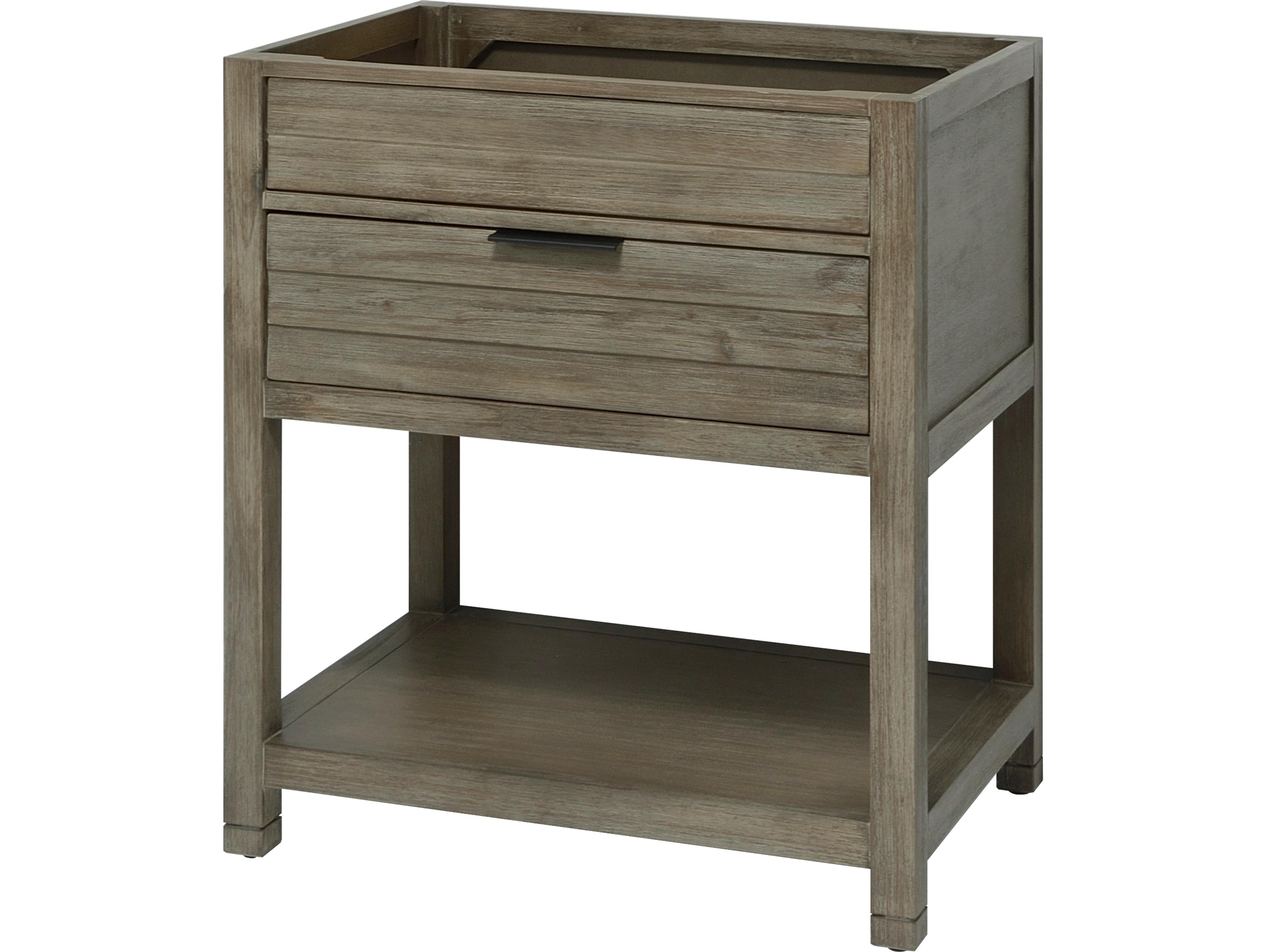 Le Bath Collin 30'' Rustic Taupe Vanity Base