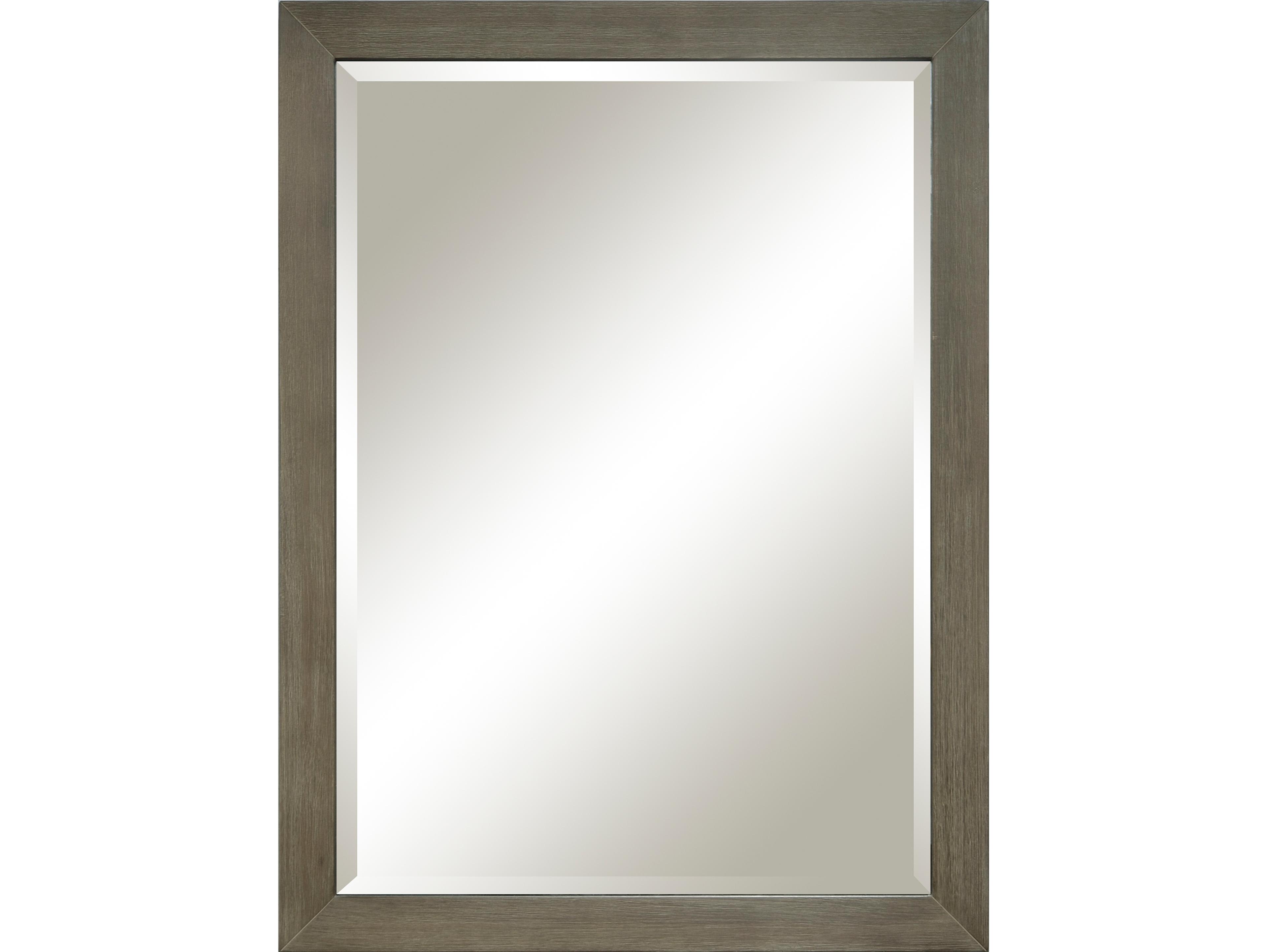 Le Bath Collin 30'' Rustic Taupe Vertical Wall Mirror 