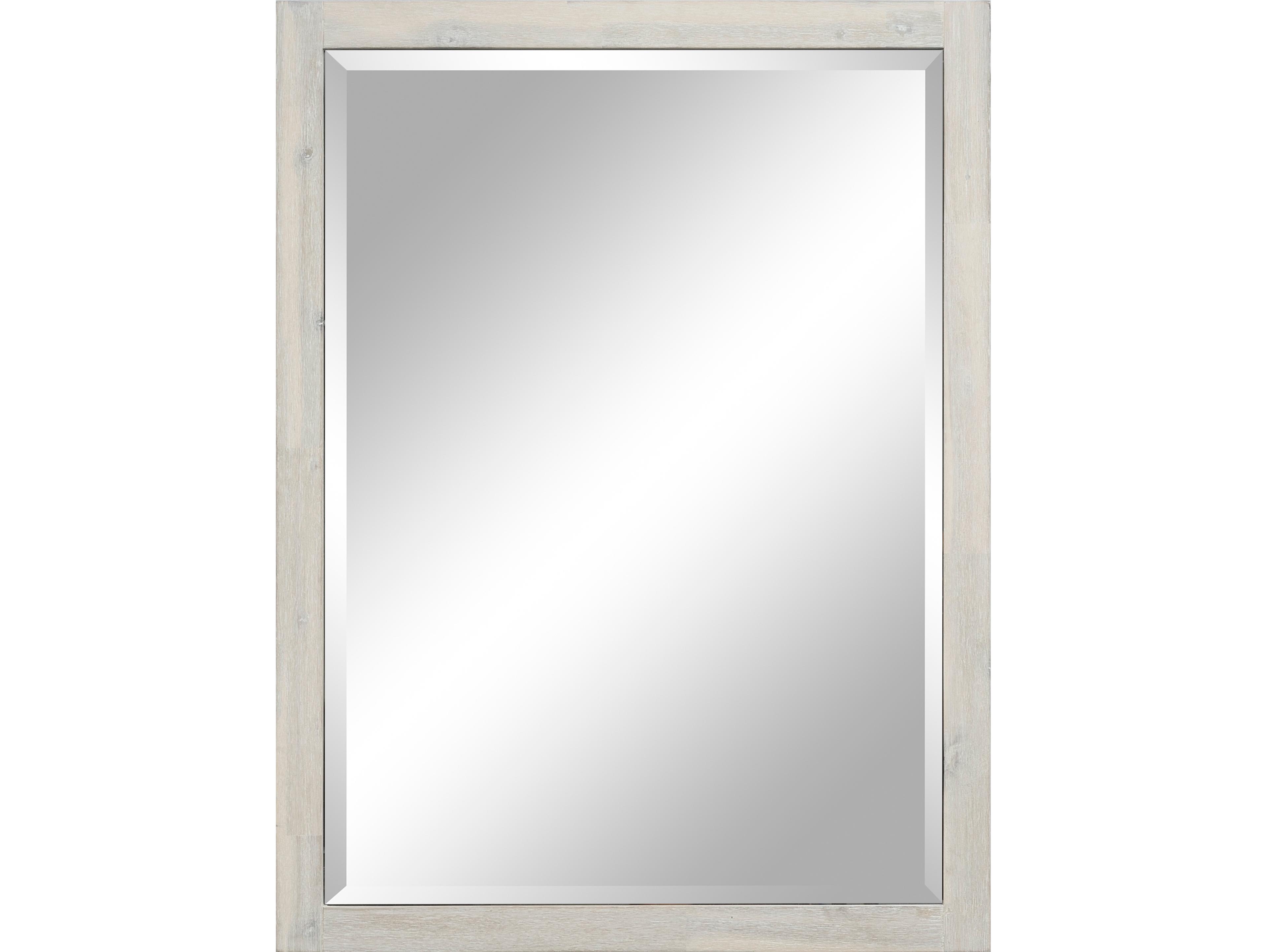 Le Bath Nina 30'' Chalky White Vertical Wall Mirror 