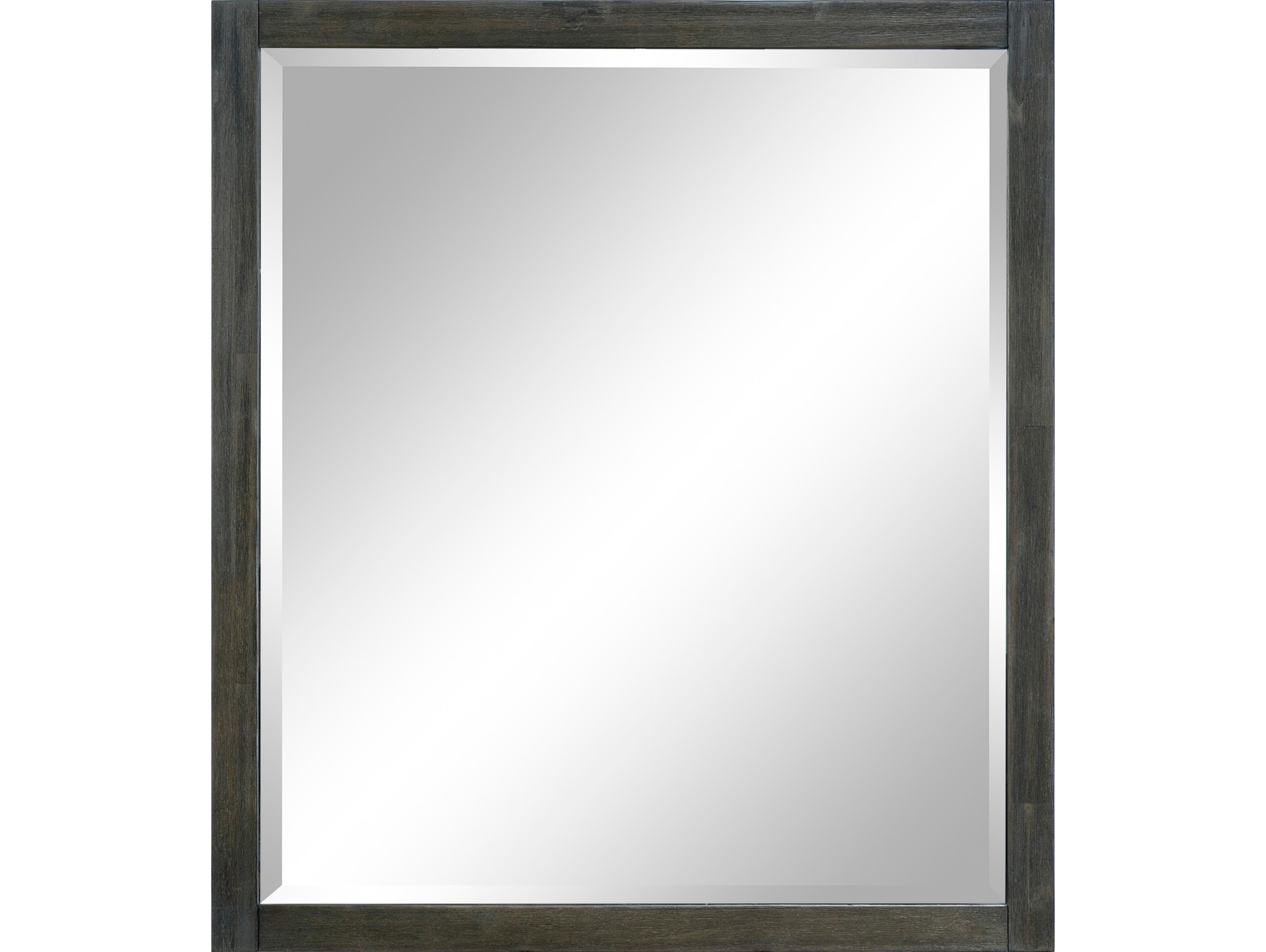 Le Bath Tyler 36'' Dark Pearl Rectangular Wall Mirror 