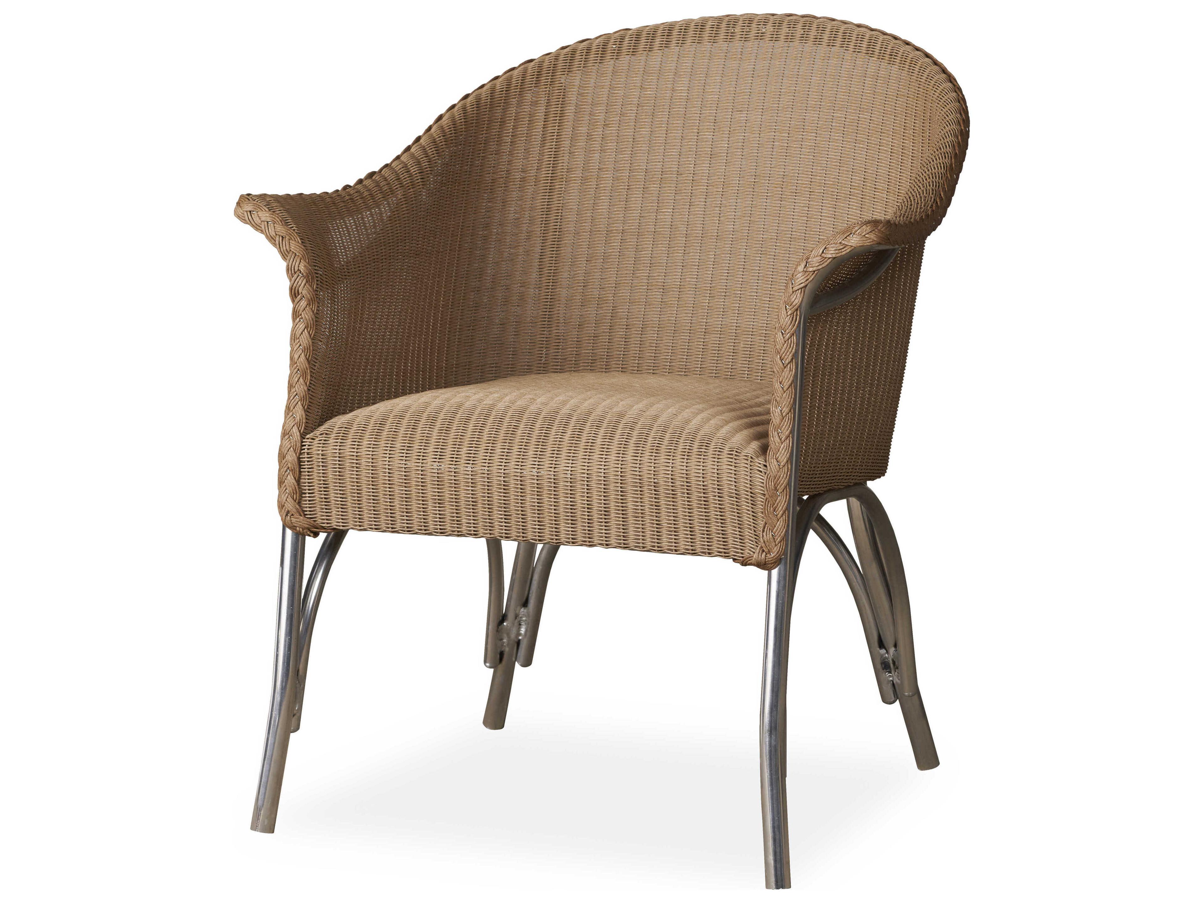 Lloyd Flanders All Seasons Wicker Patio Lounge Chair with Padded Seat