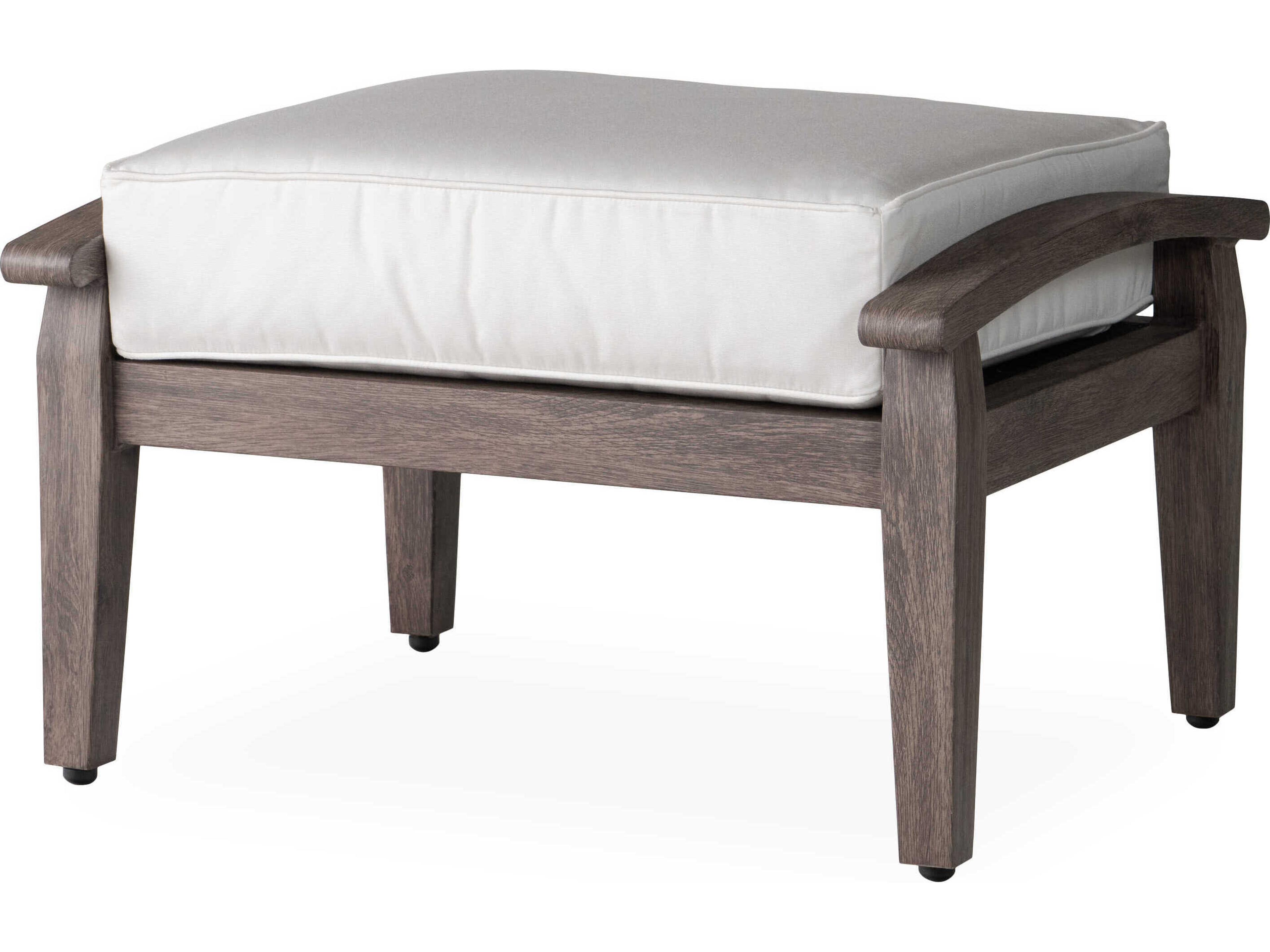 Lloyd Flanders Frontier Aluminum Outdoor Ottoman