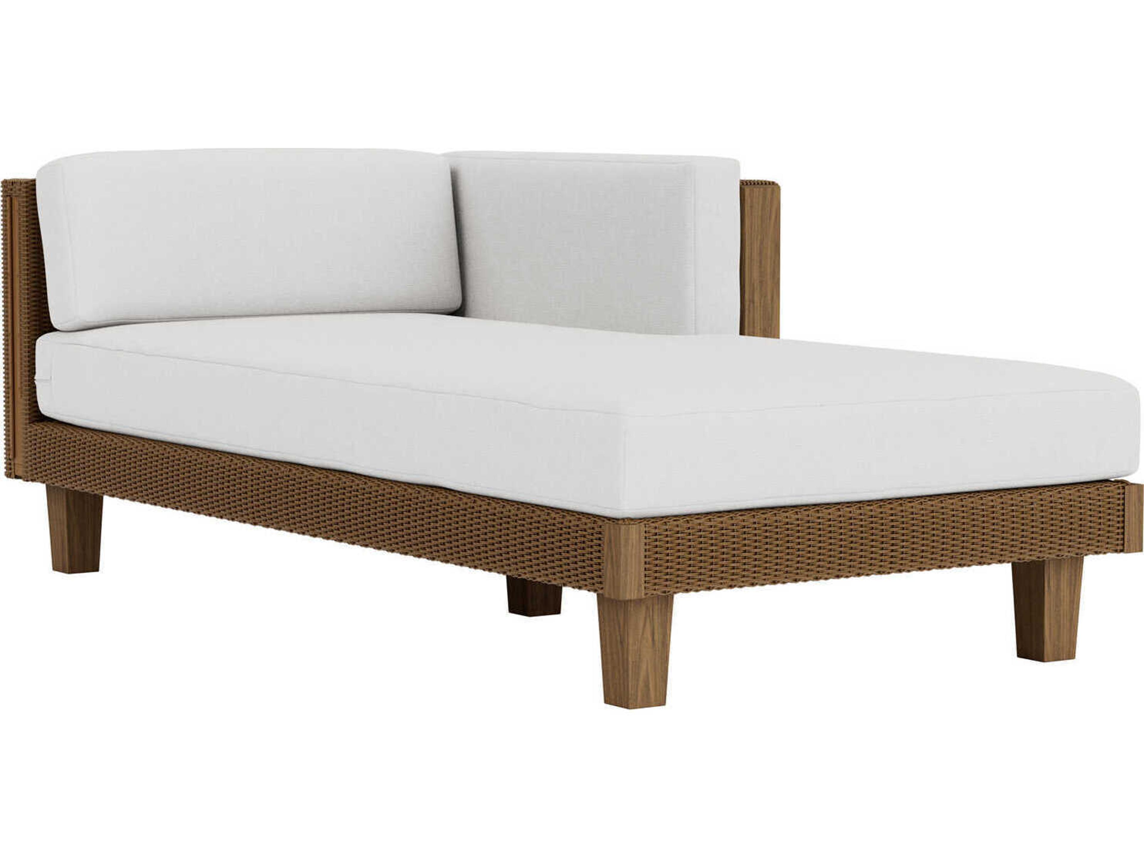 Lloyd Flanders Catalina Wicker Left Arm Patio Chaise Lounge