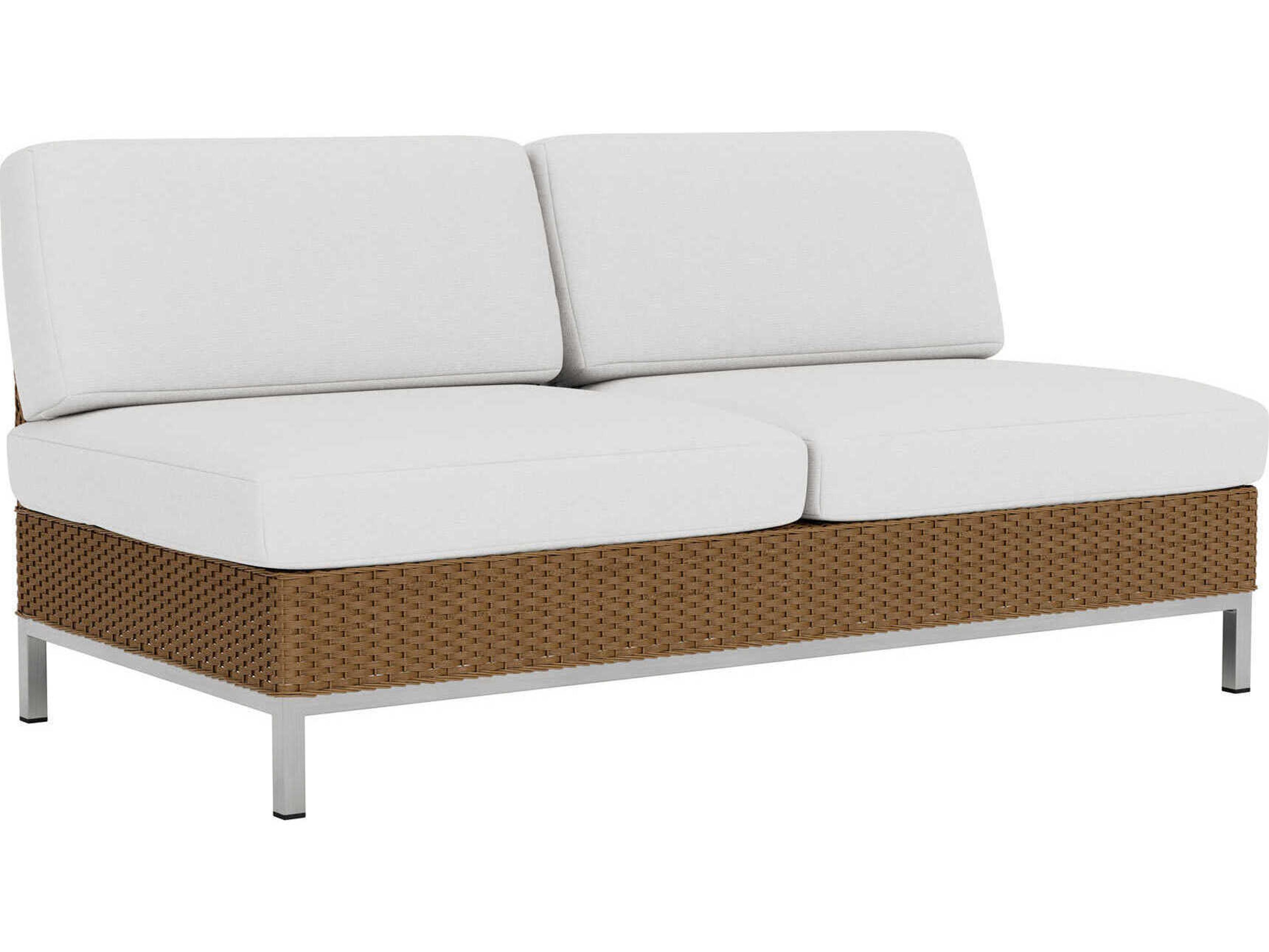 Lloyd Flanders Elements Steel Wicker Patio Loveseat