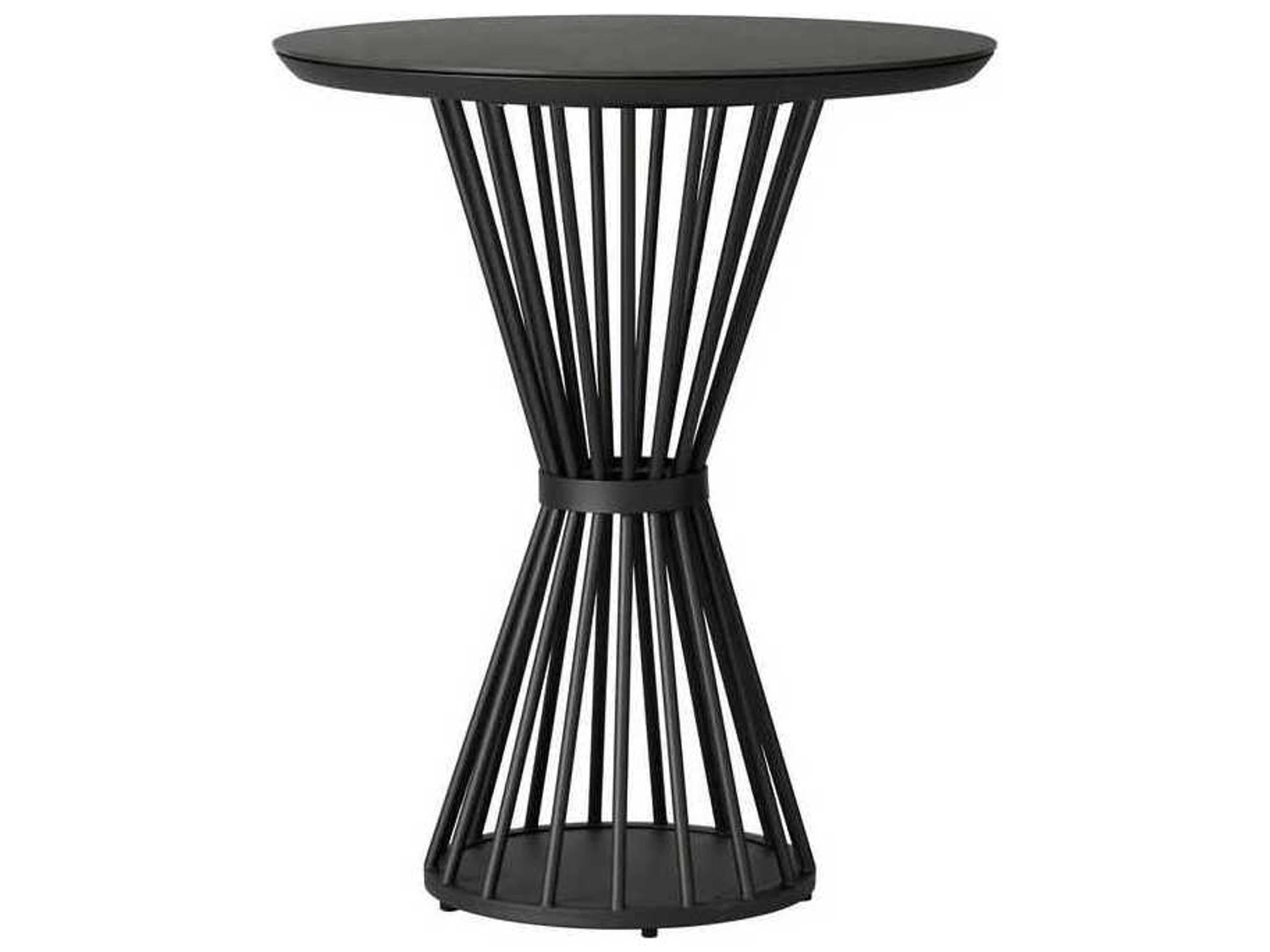 Lloyd Flanders Escape Aluminum 36” Round Bar Table