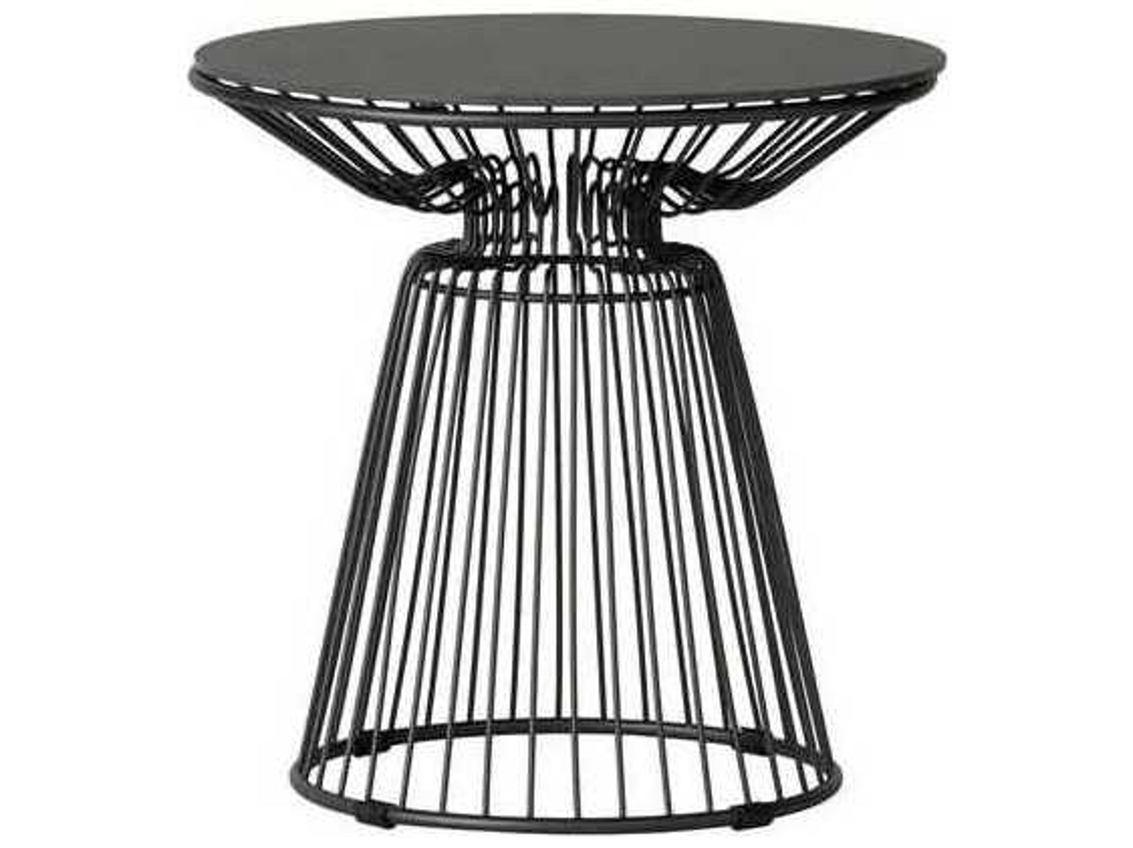 Lloyd Flanders Escape Aluminum Round End Table