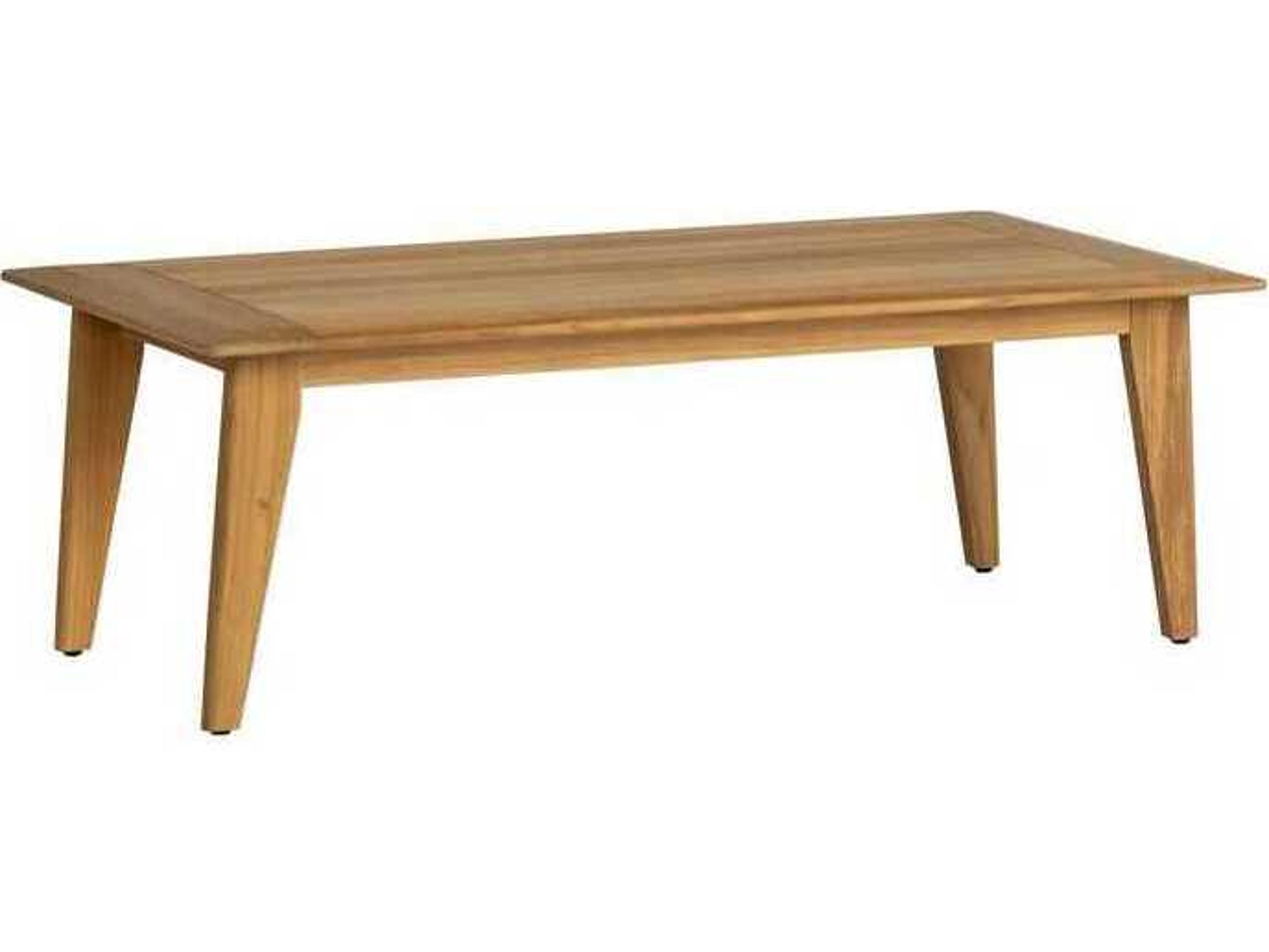 Lloyd Flanders Alpine Teak Rectangular Coffee Table
