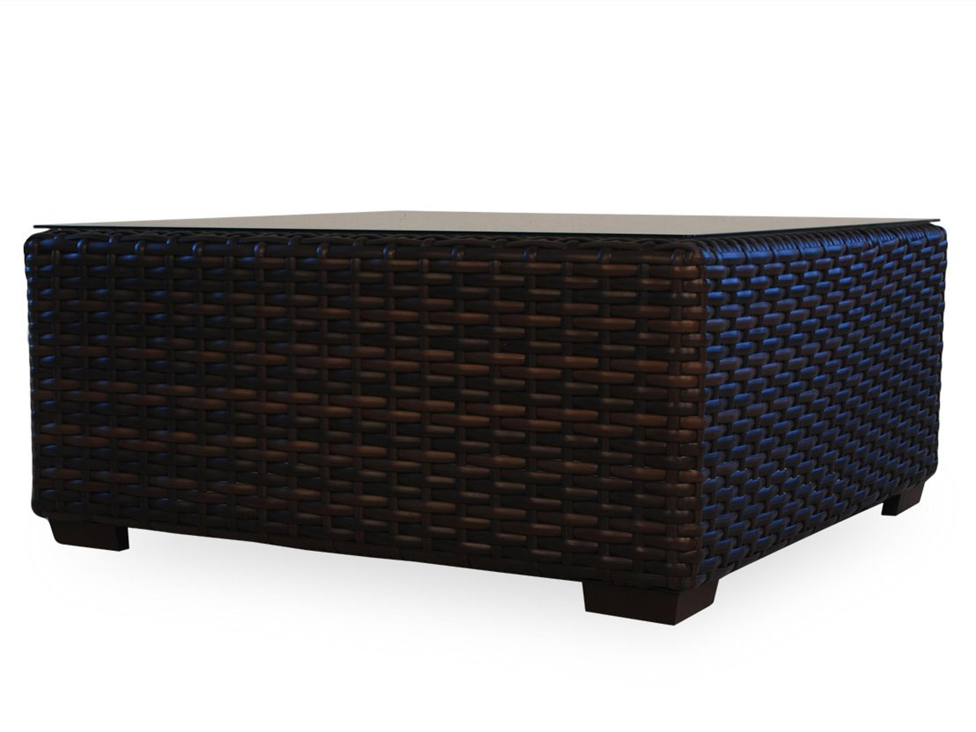 Lloyd Flanders Contempo Wicker Square Outdoor Patio Coffee Table