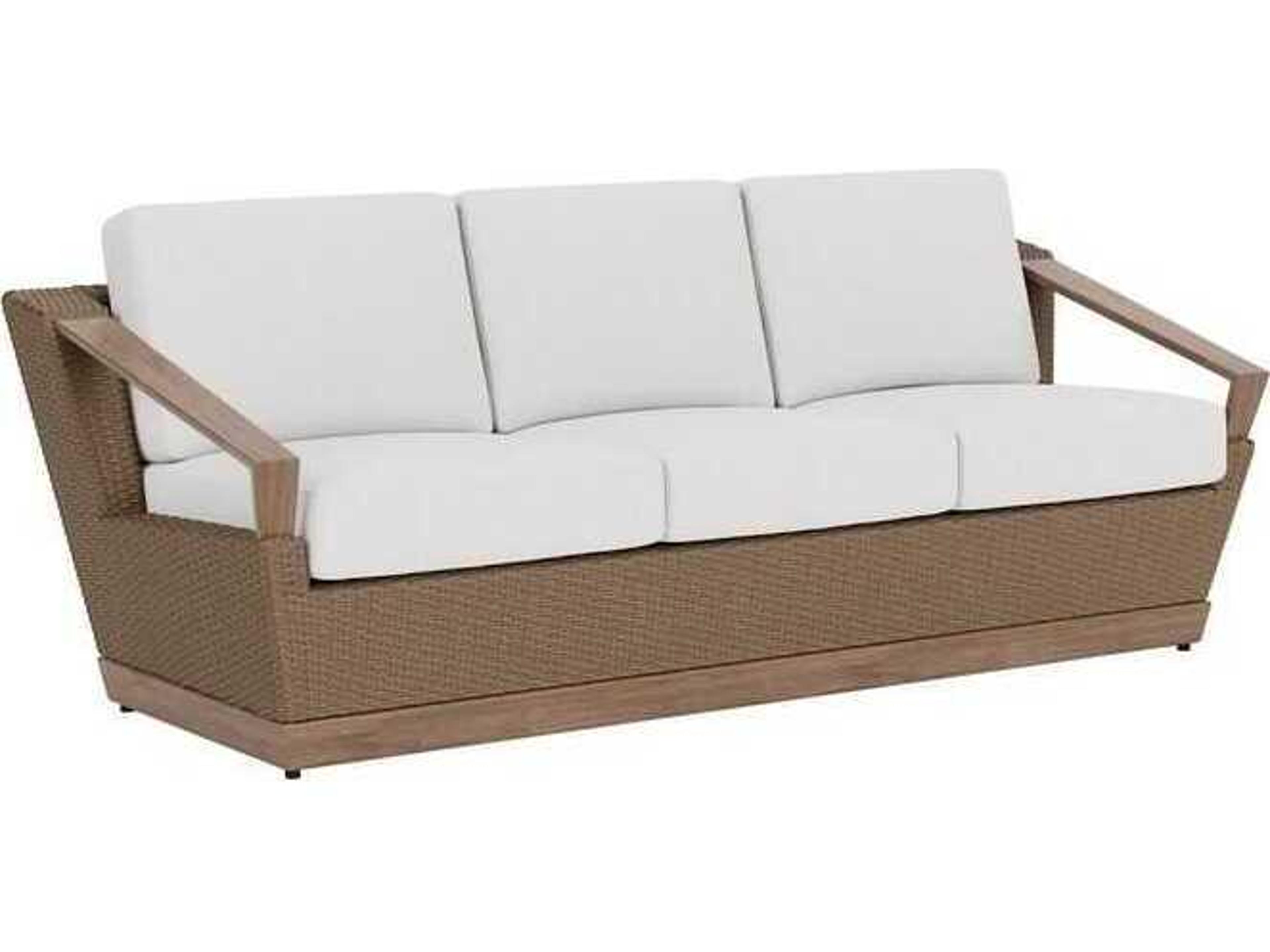Lloyd Flanders Charisma Aluminum Wicker Sofa