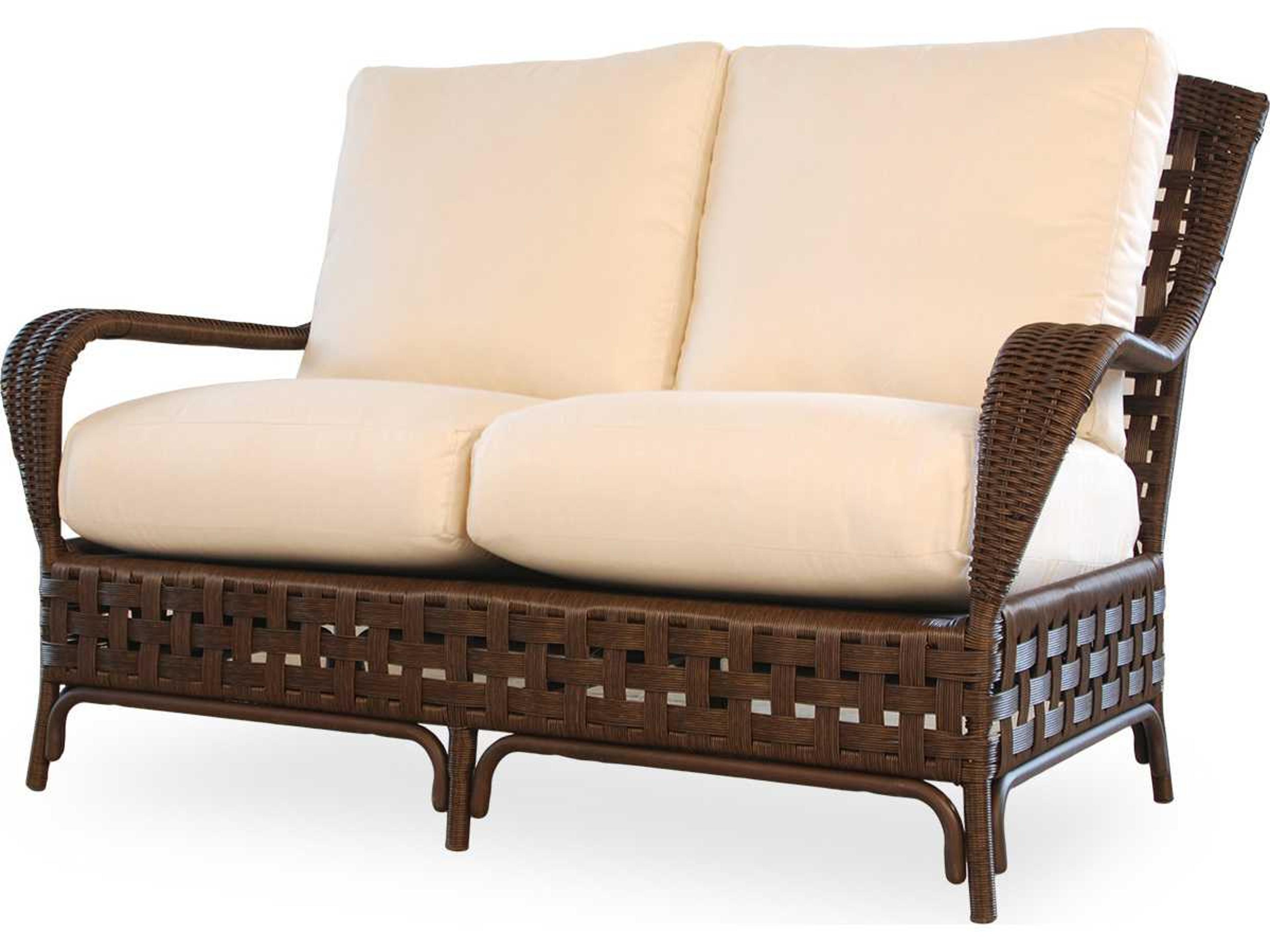Lloyd Flanders Haven Wicker Outdoor Patio Loveseat