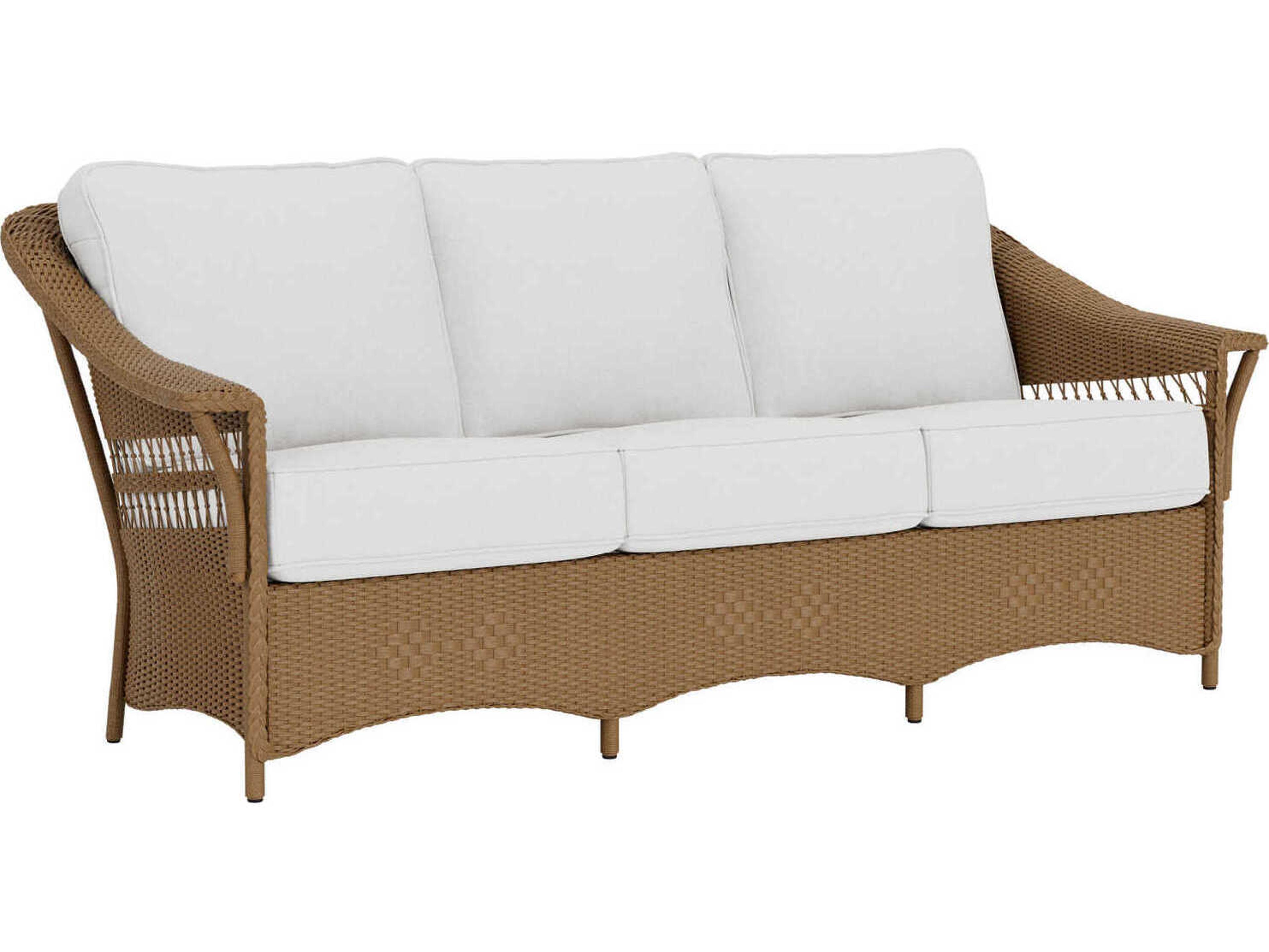 Lloyd Flanders Nantucket Wicker Outdoor Patio Sofa