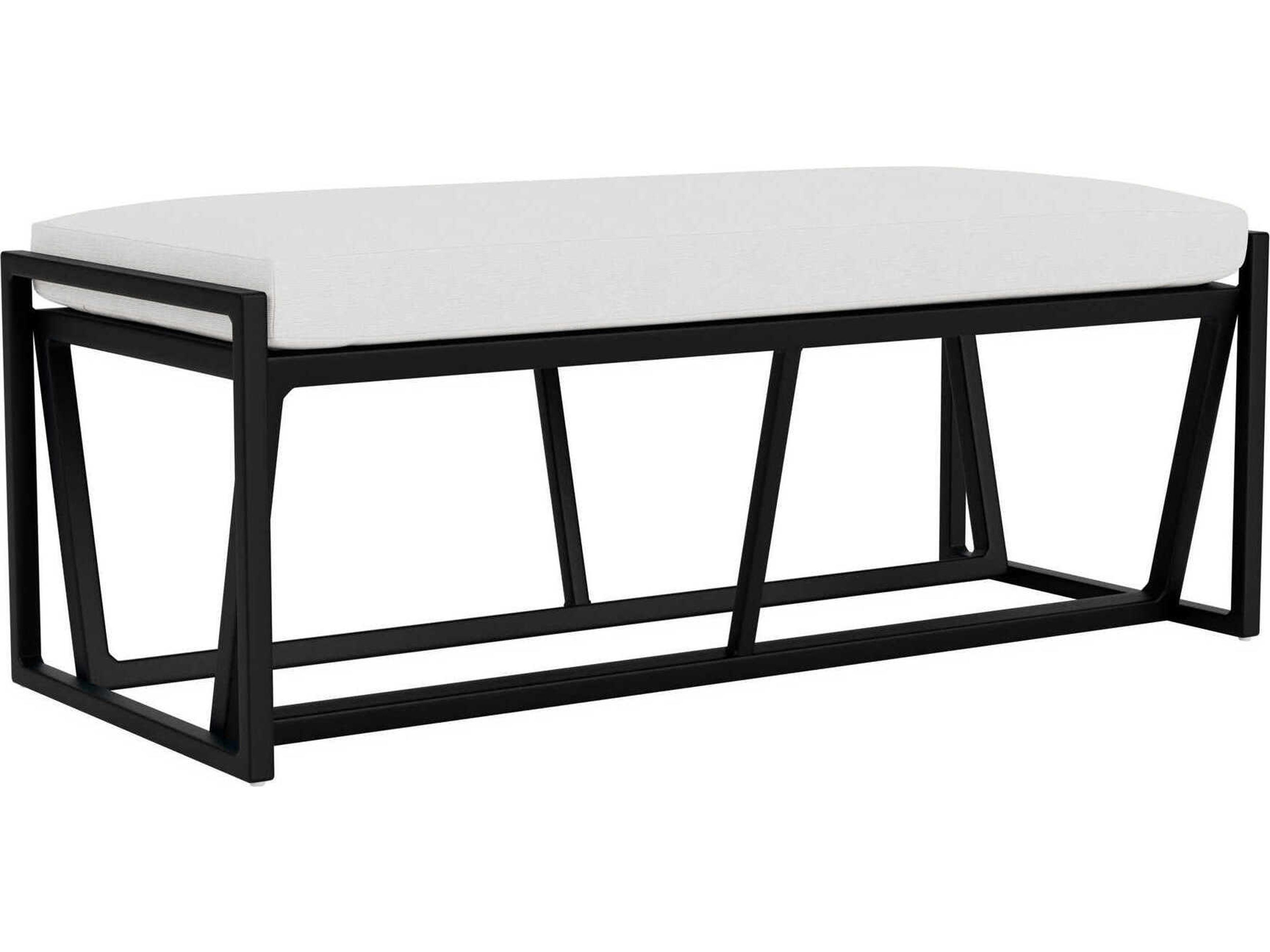 Lloyd Flanders Summit Aluminum Loveseat Patio Ottoman