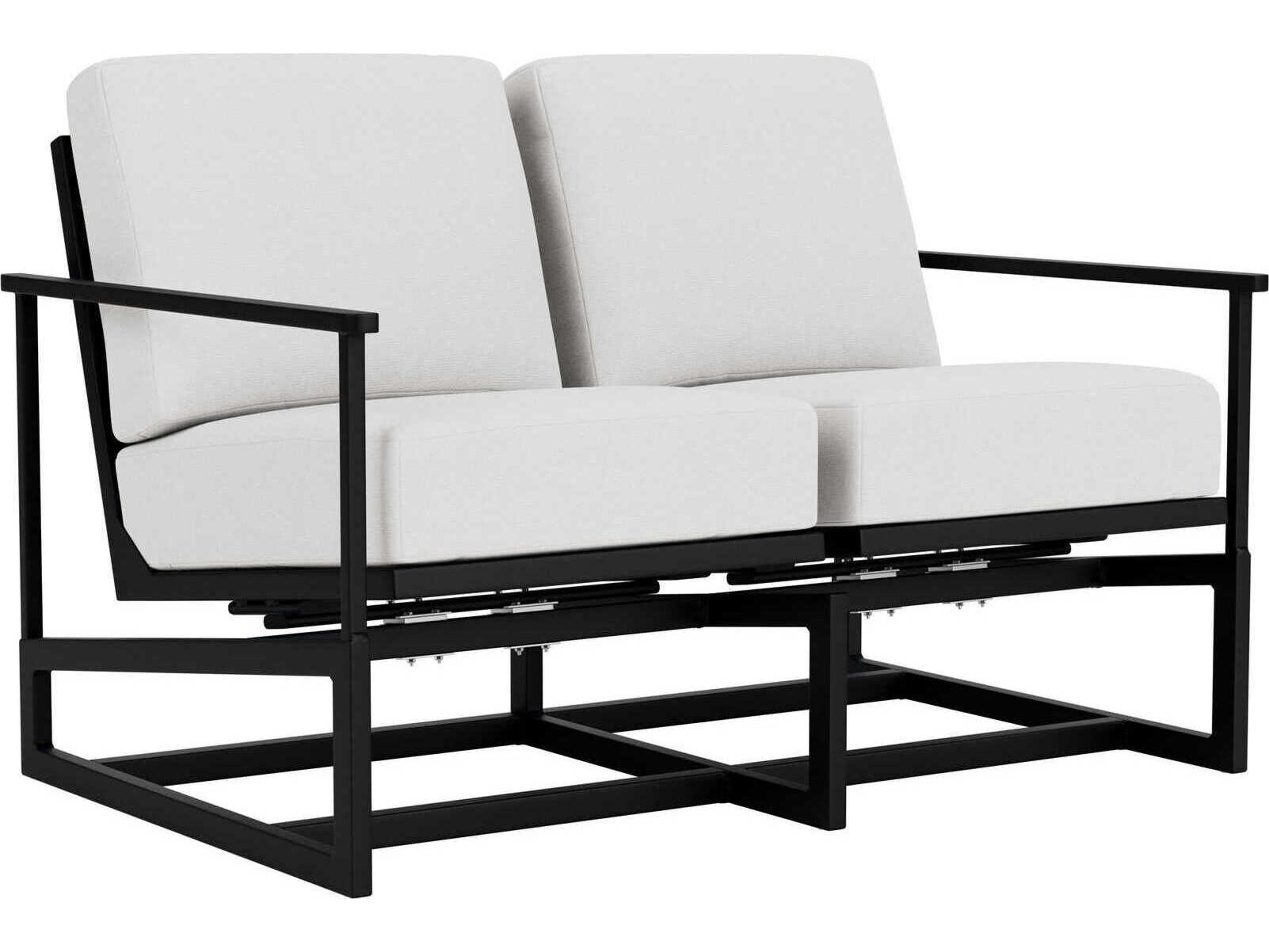 Lloyd Flanders Summit Aluminum Spring Rocker Patio Loveseat