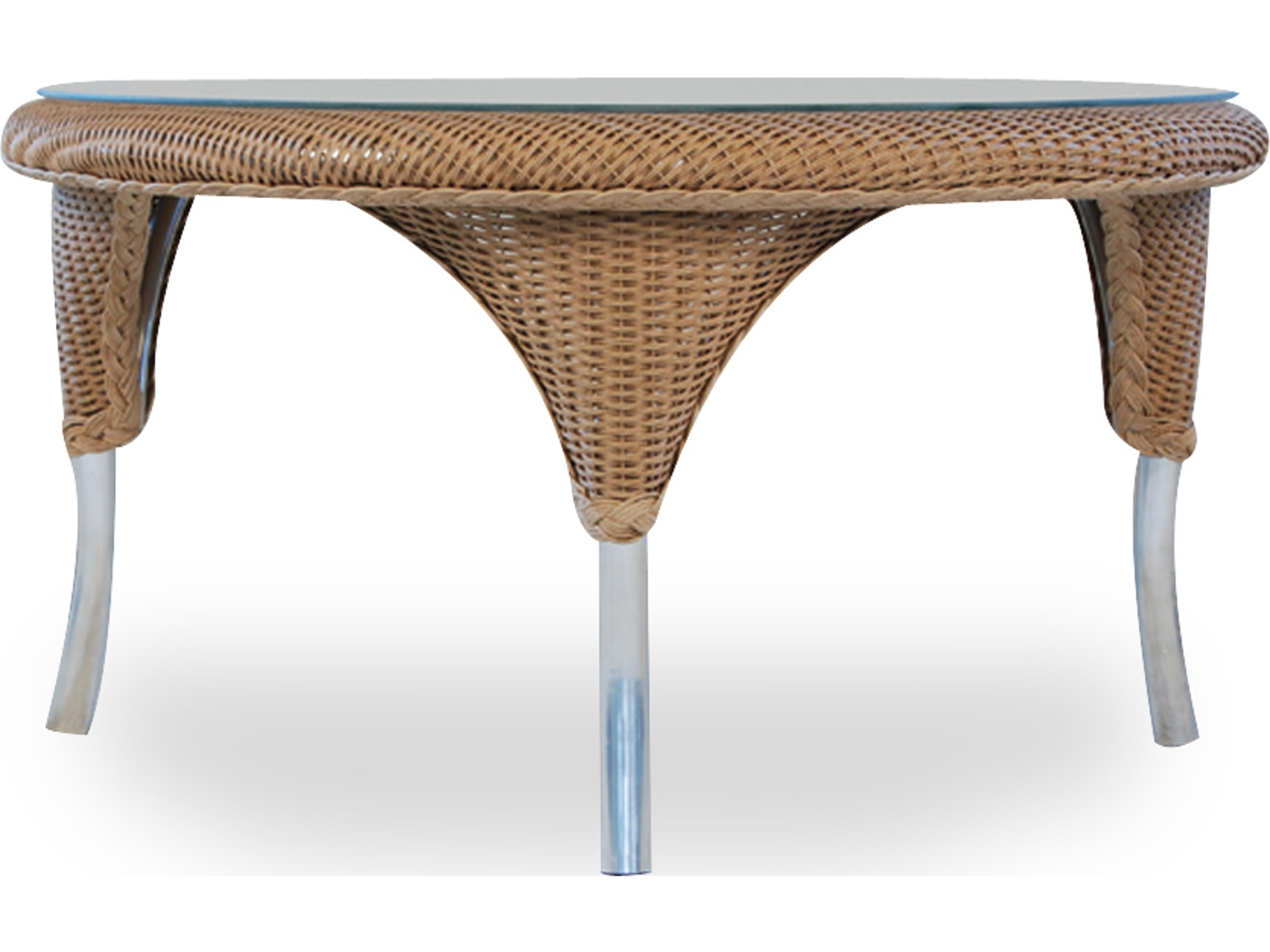 Lloyd Flanders Wicker Round Outdoor Coffee Table