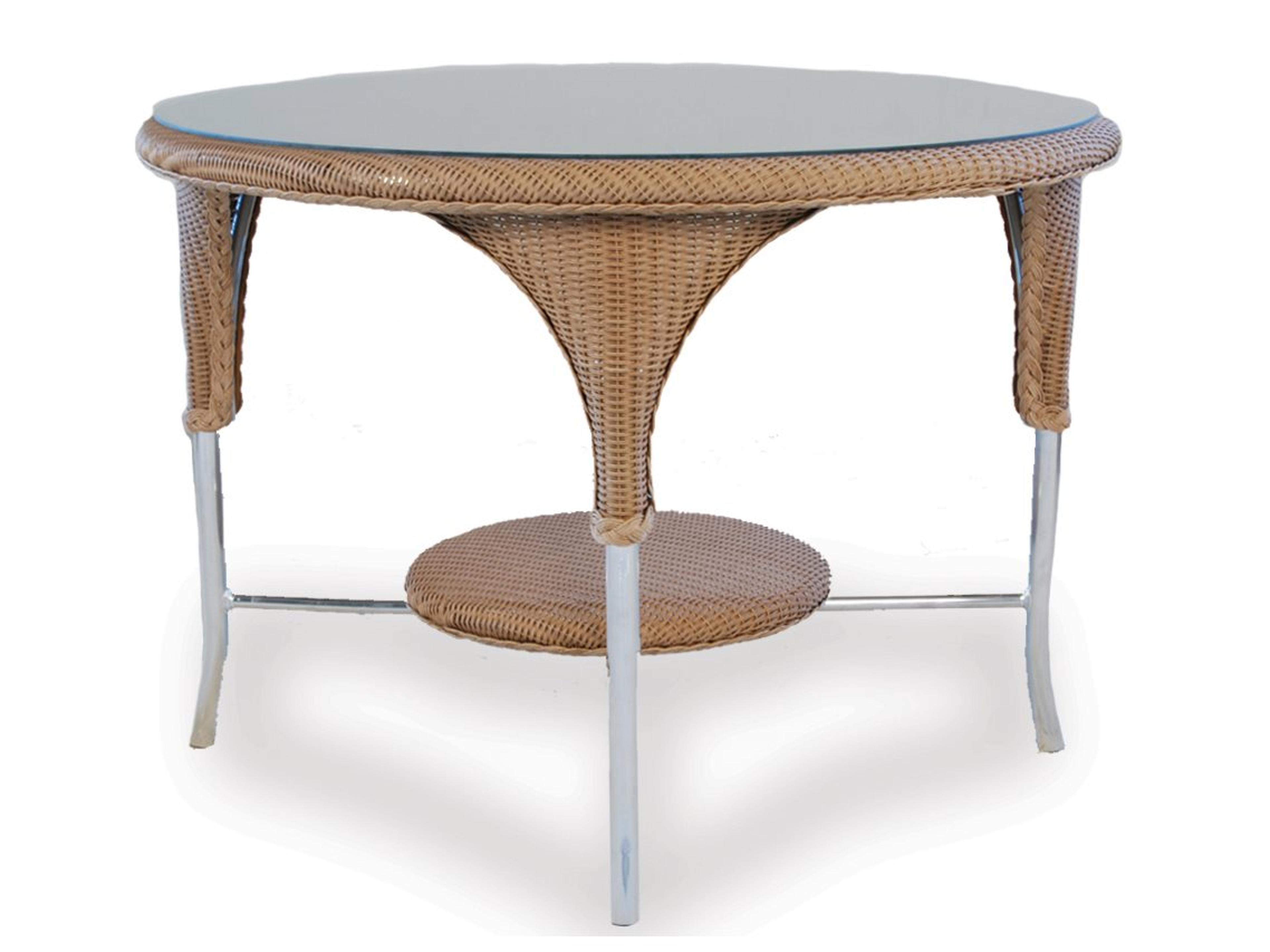 Lloyd Flanders Wicker Round Outdoor Dining Table
