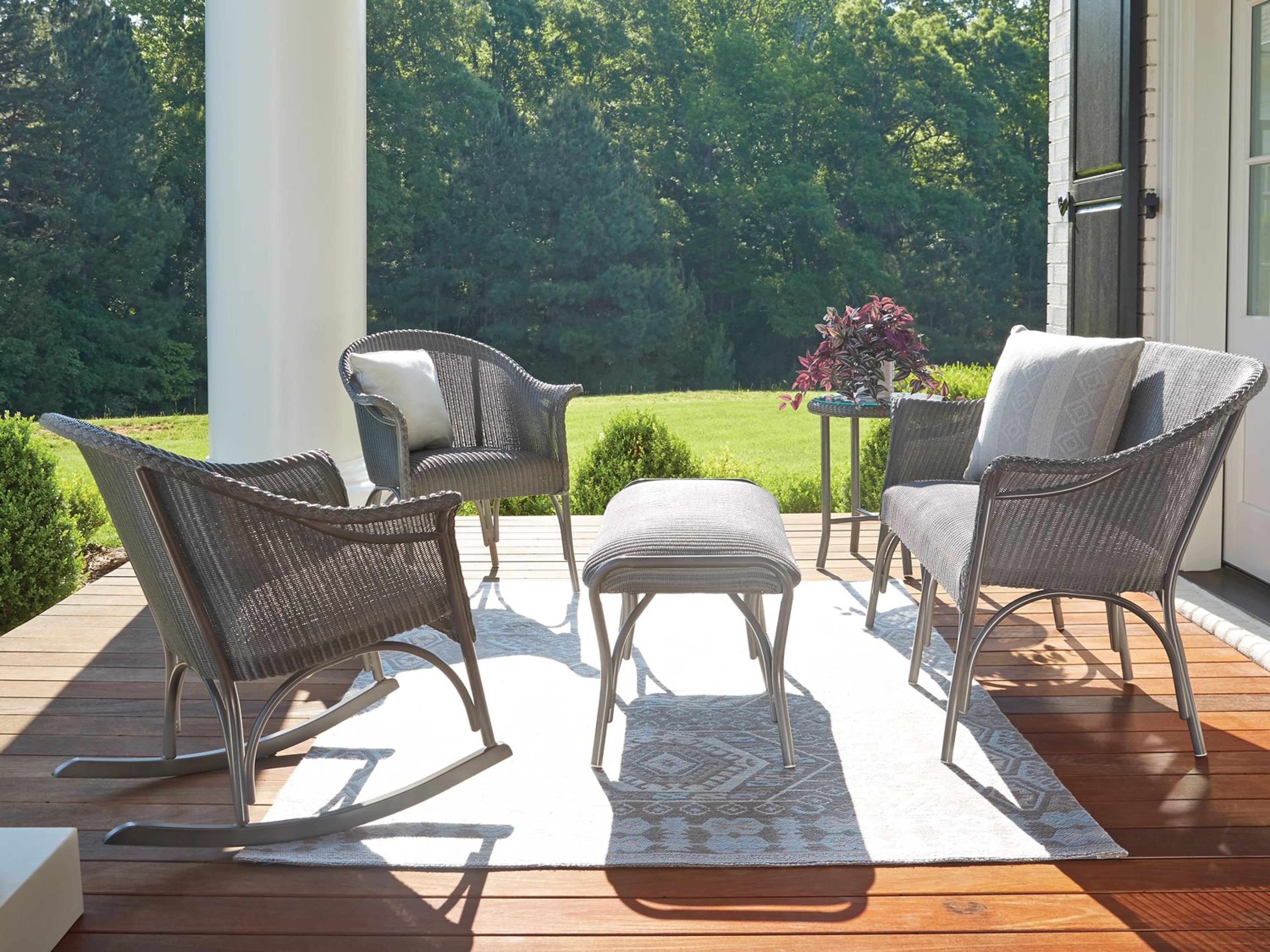 Lloyd Flanders All Seasons Wicker Outdoor Lounge Set