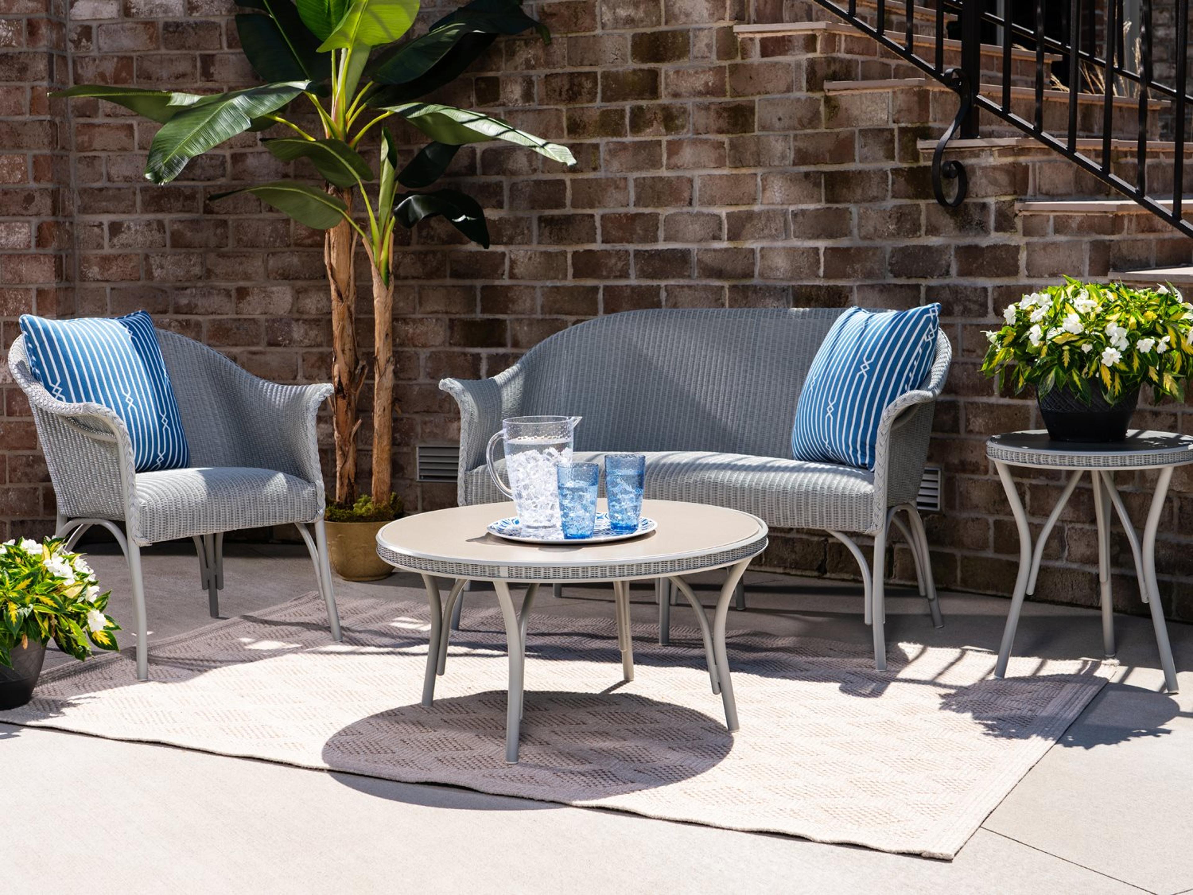 Lloyd Flanders All Seasons Wicker Patio Lounge Set