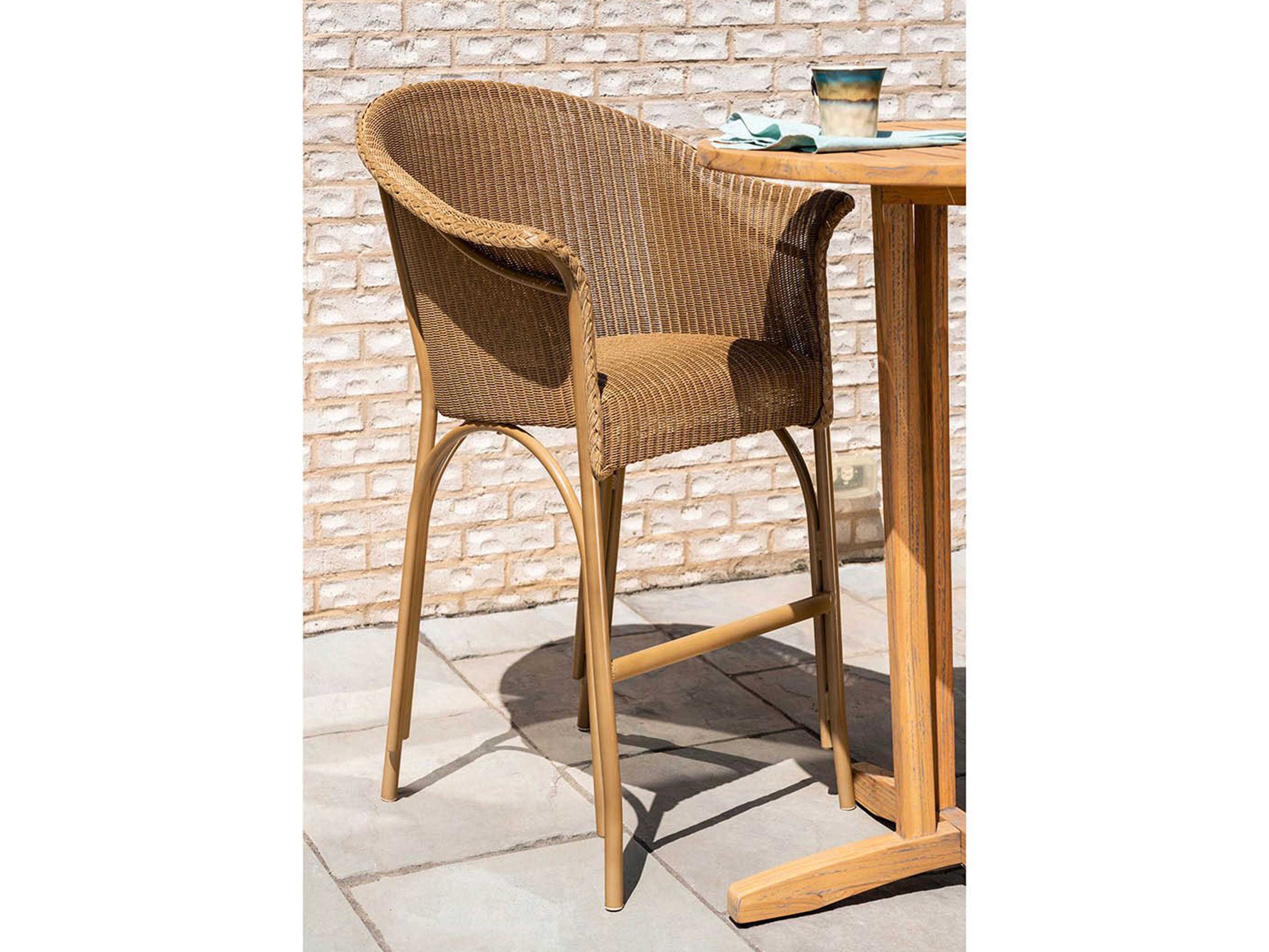 Lloyd Flanders All Seasons Wicker Bar Set with Padded Seat