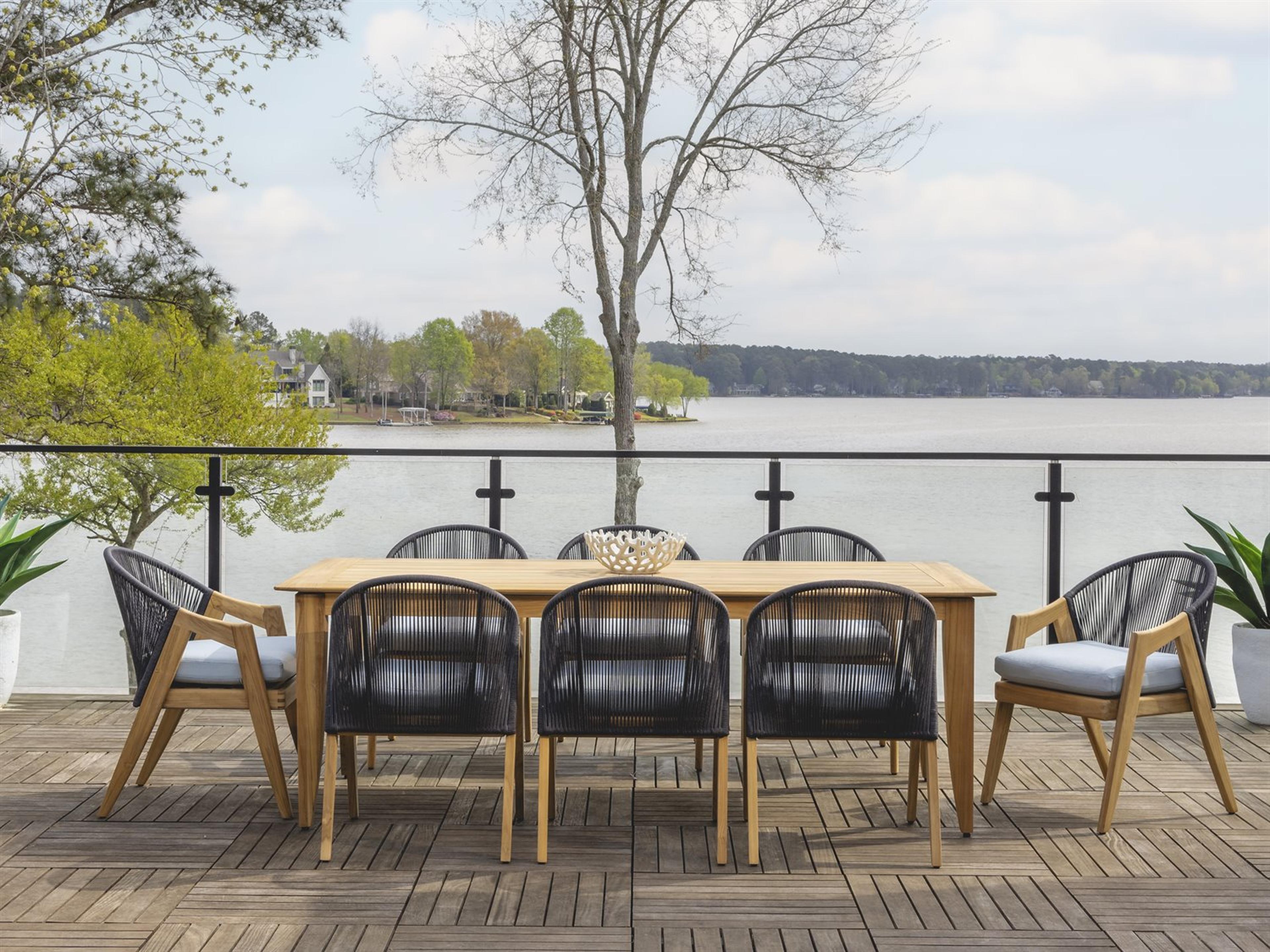 Lloyd Flanders Alpine Teak Dining Set