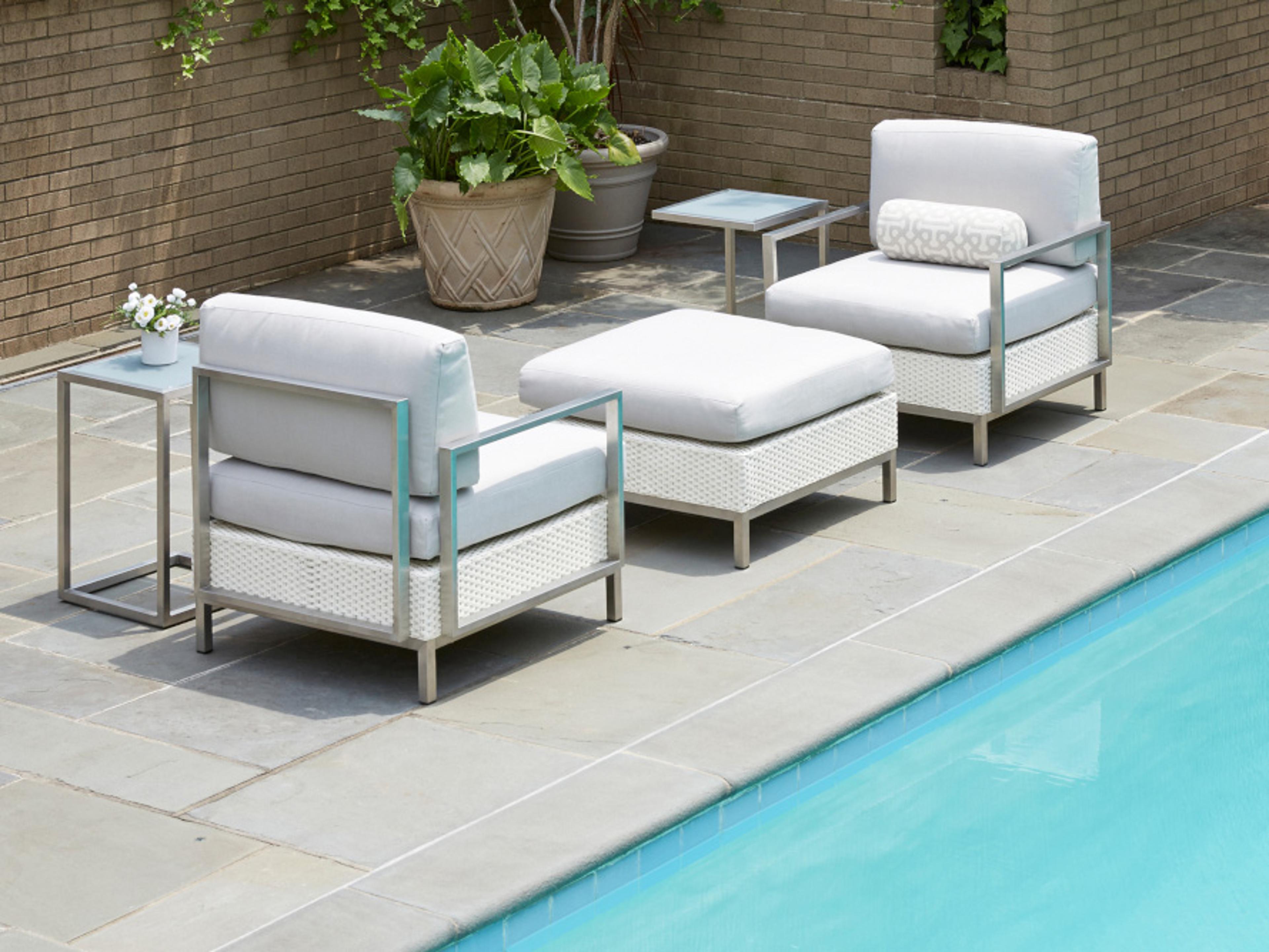 Lloyd Flanders Elements Wicker Cushion Outdoor Lounge Set