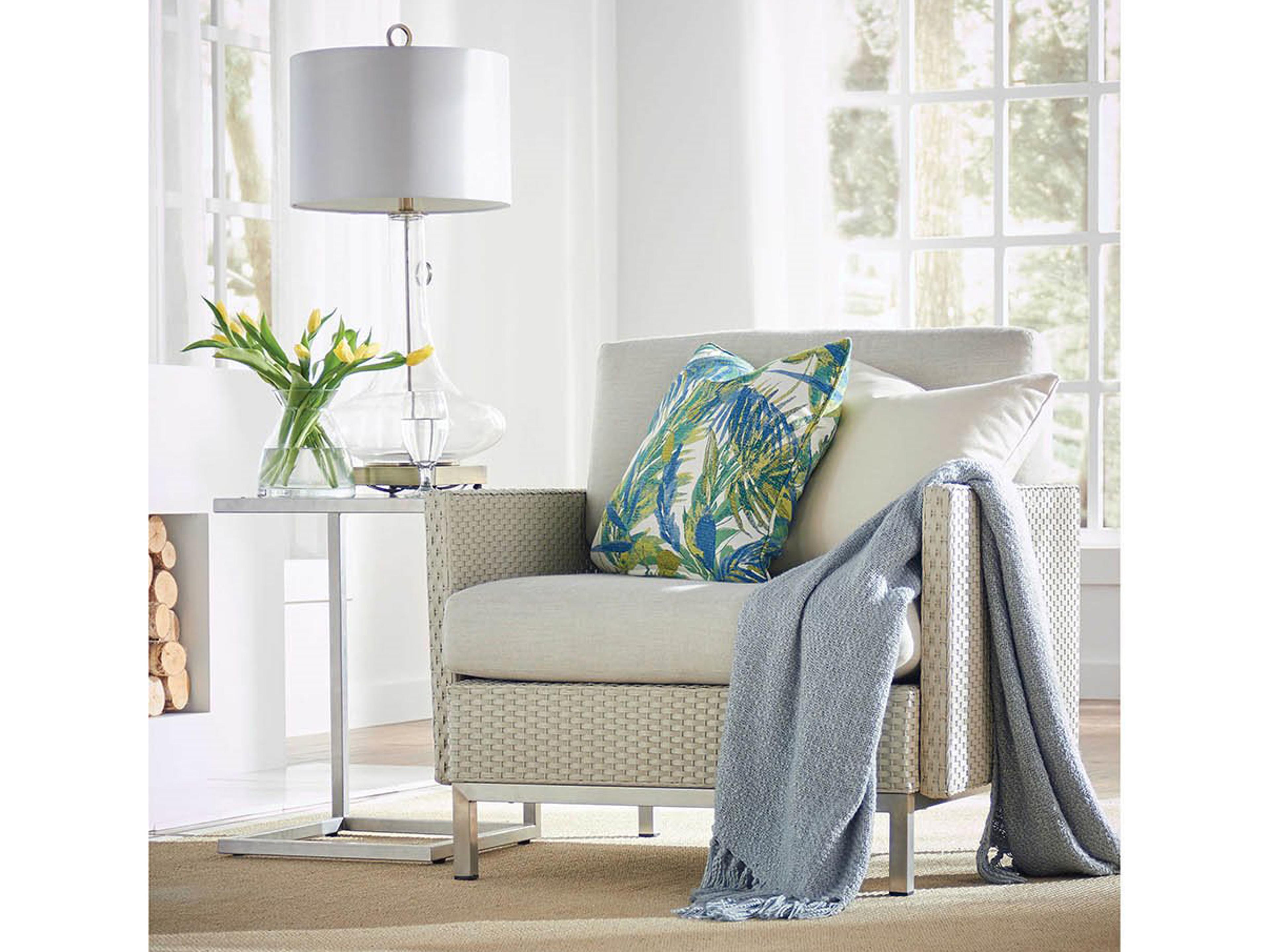 Lloyd Flanders Elements Steel Wicker Patio Lounge Set