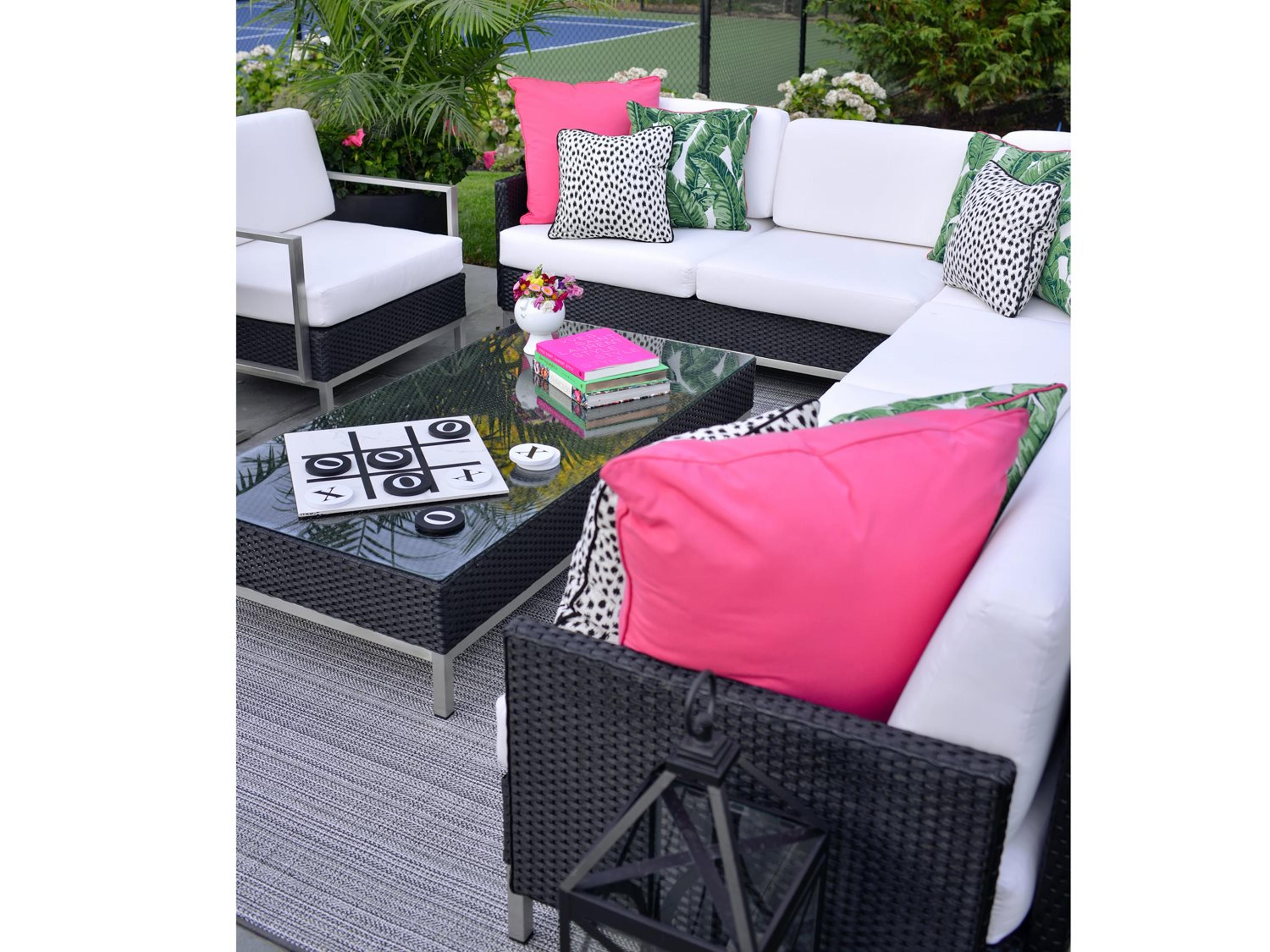 Lloyd Flanders Elements Wicker Sectional Outdoor Lounge Set