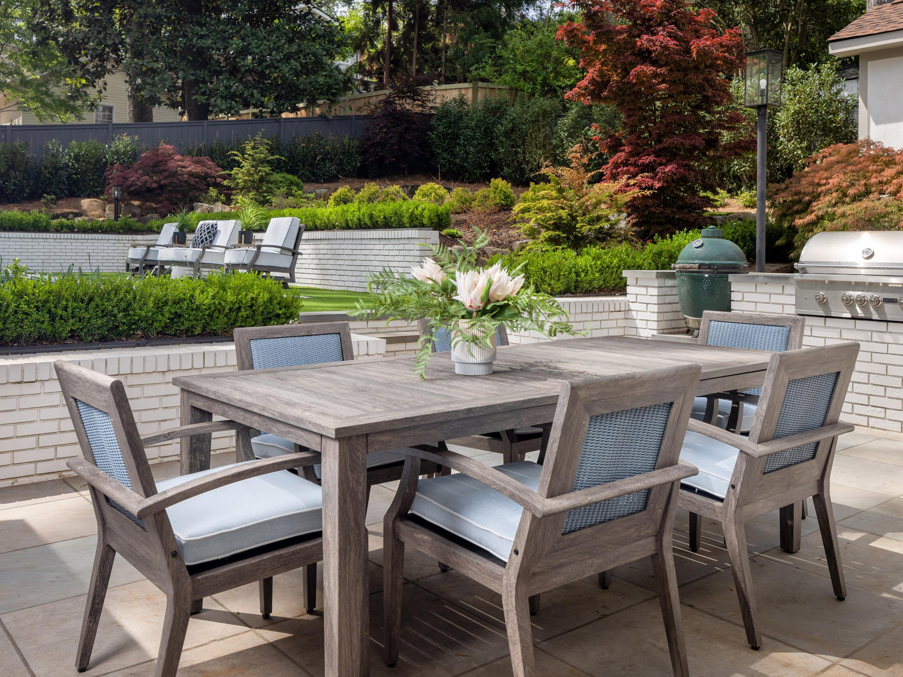 Lloyd Flanders Frontier Aluminum Outdoor Patio Dining Set