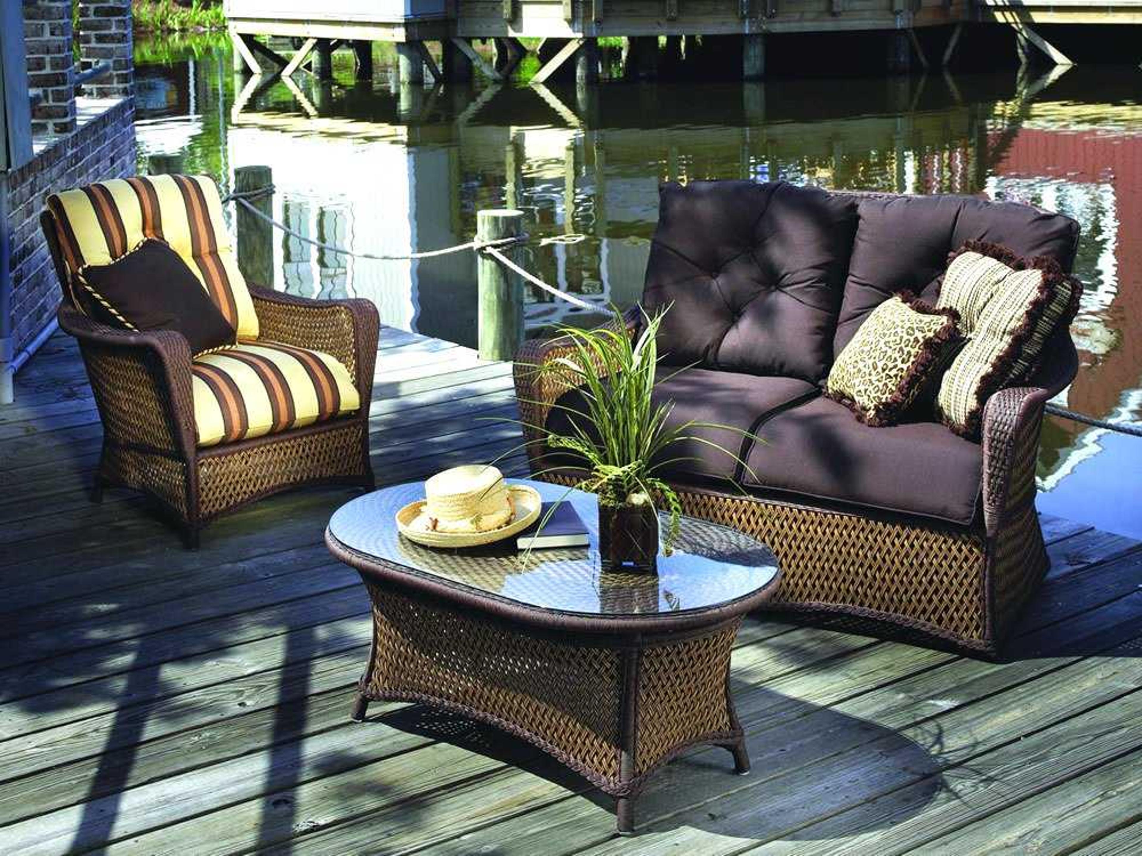 Lloyd Flanders Grand Traverse Wicker Outdoor Patio Lounge Set