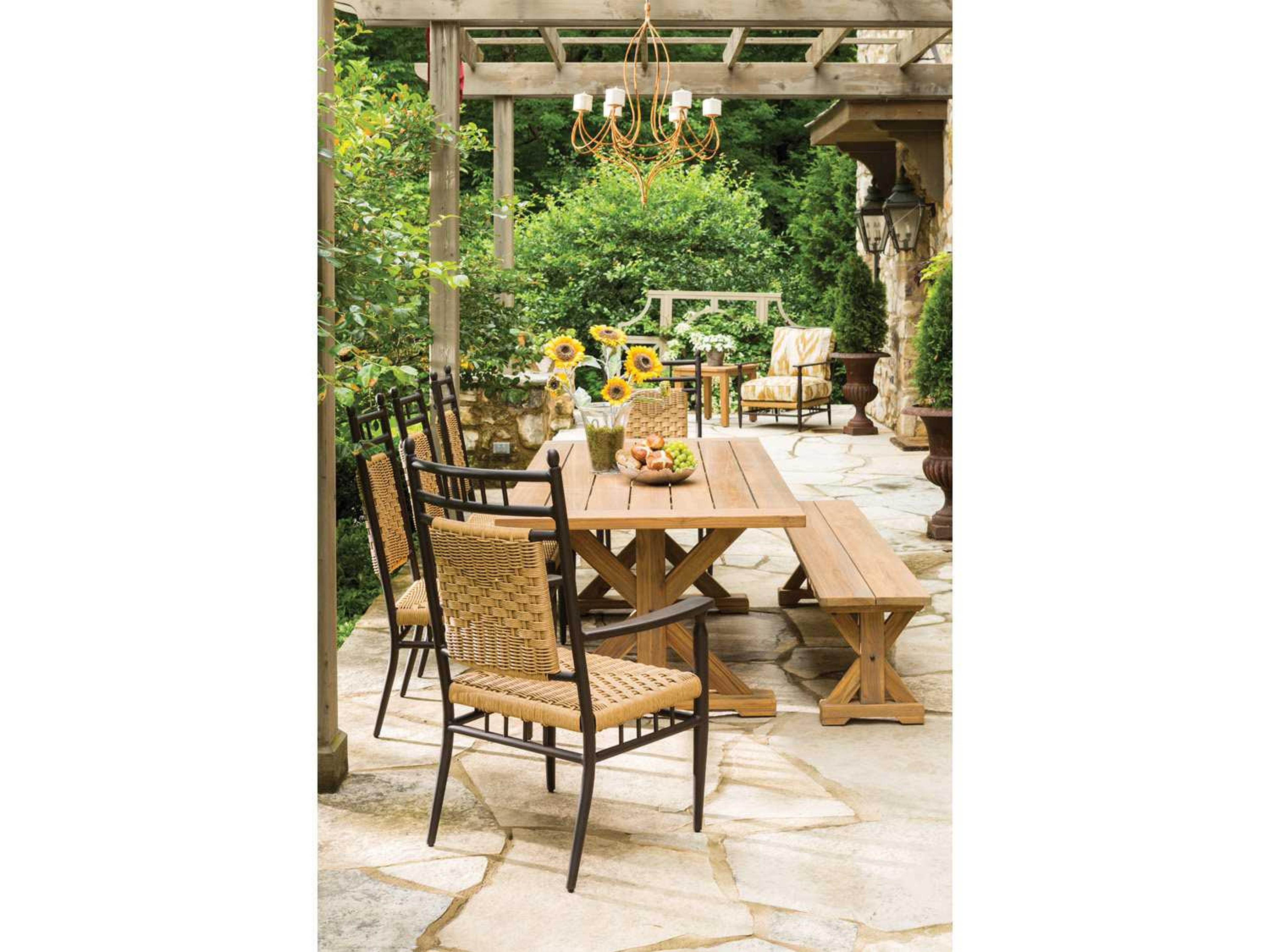 Lloyd Flanders Low Country Aluminum Outdoor Dining Set
