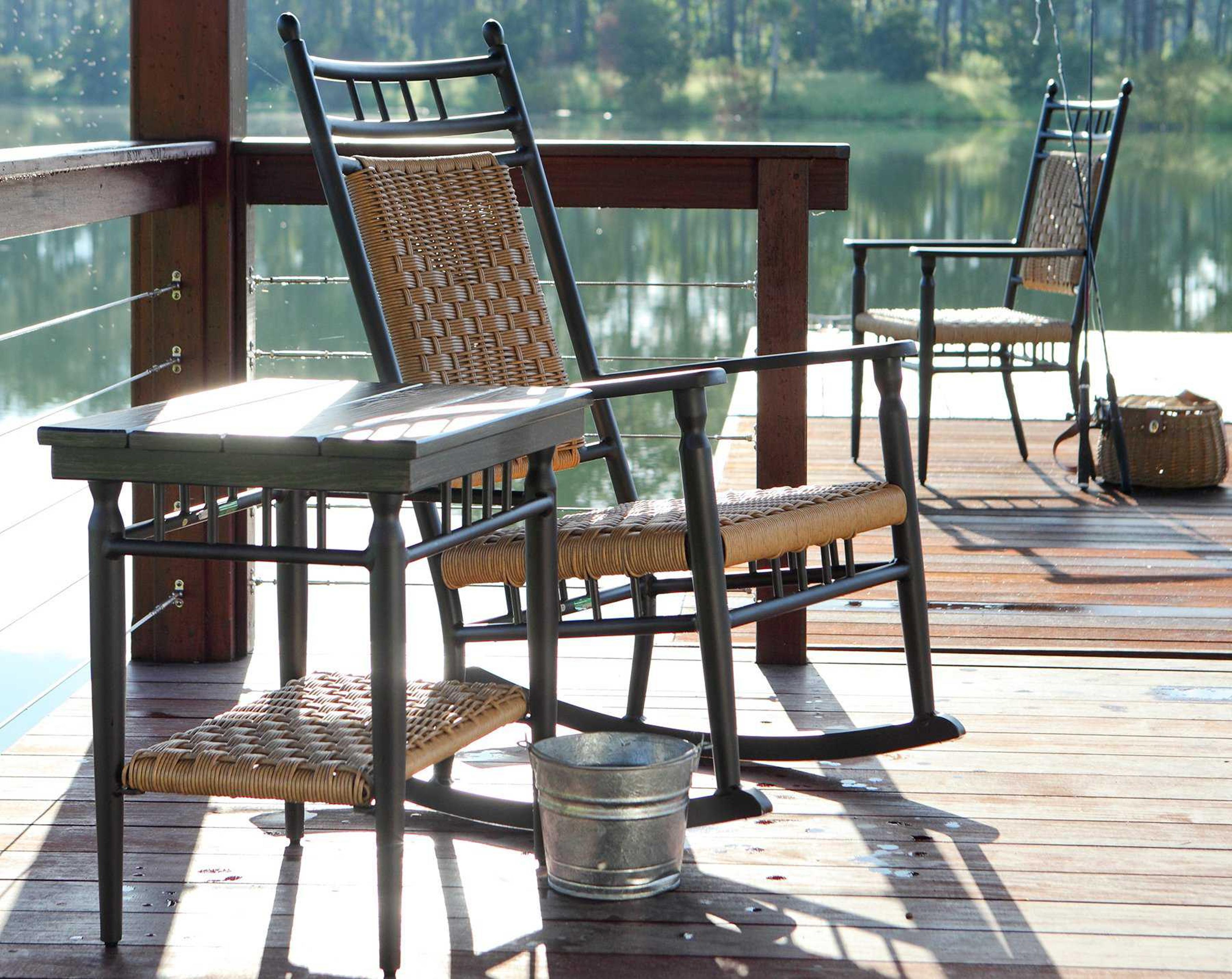 Lloyd Flanders Low Country Aluminum Outdoor Patio Lounge Set