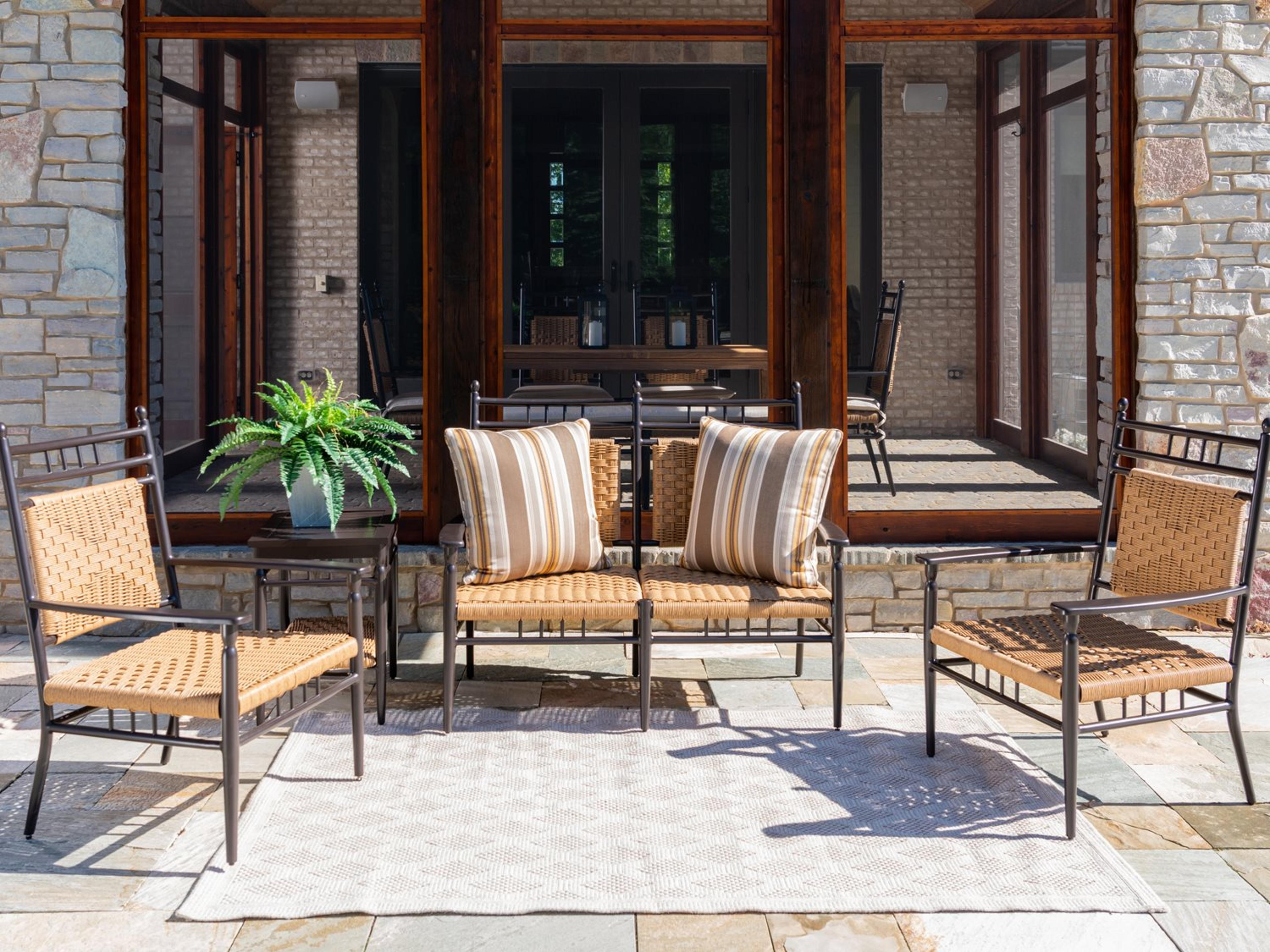 Lloyd Flanders Low Country Wicker Outdoor Patio Lounge Set