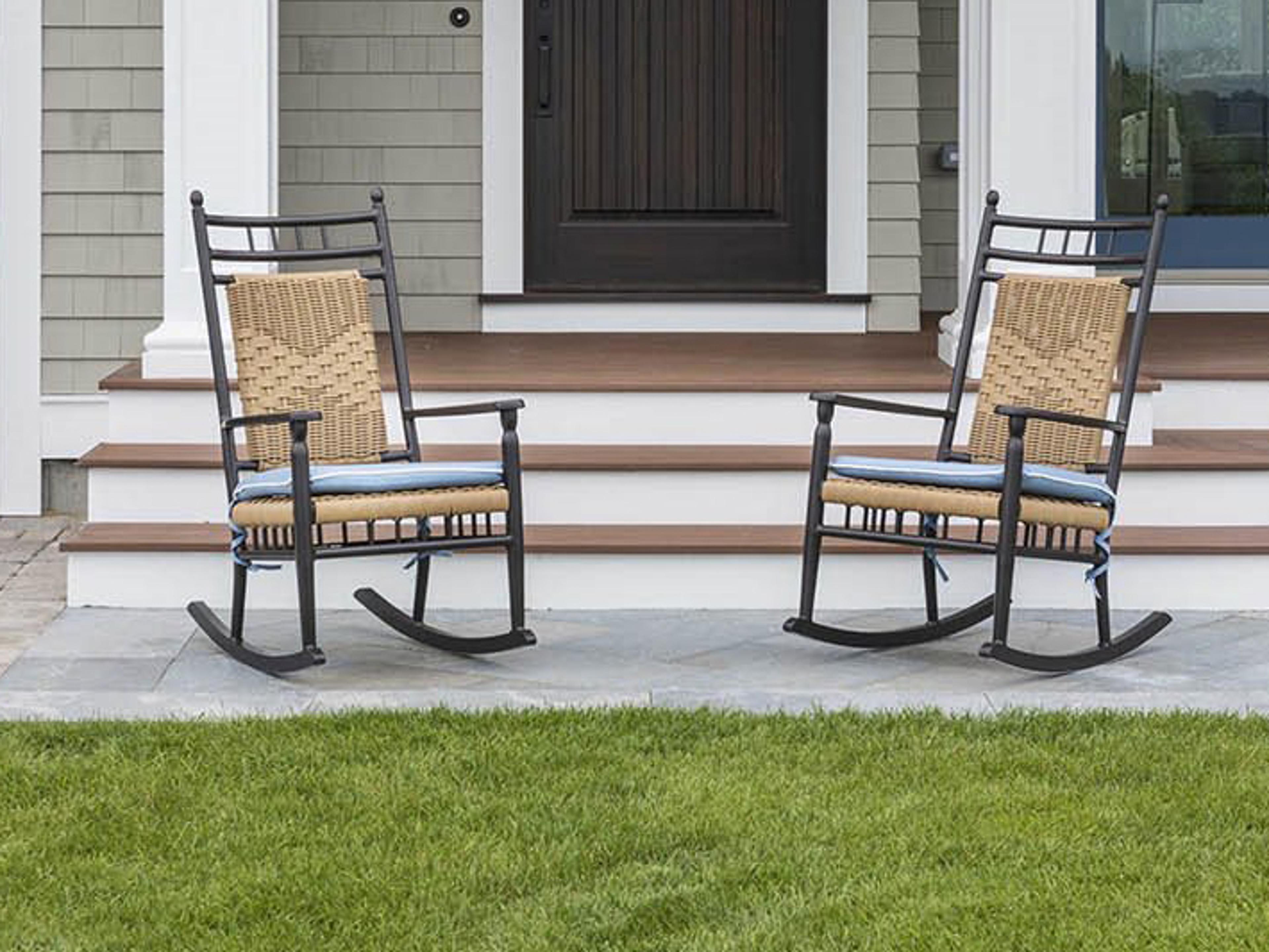 Lloyd Flanders Low Country Aluminum Rocker Lounge Chair Set