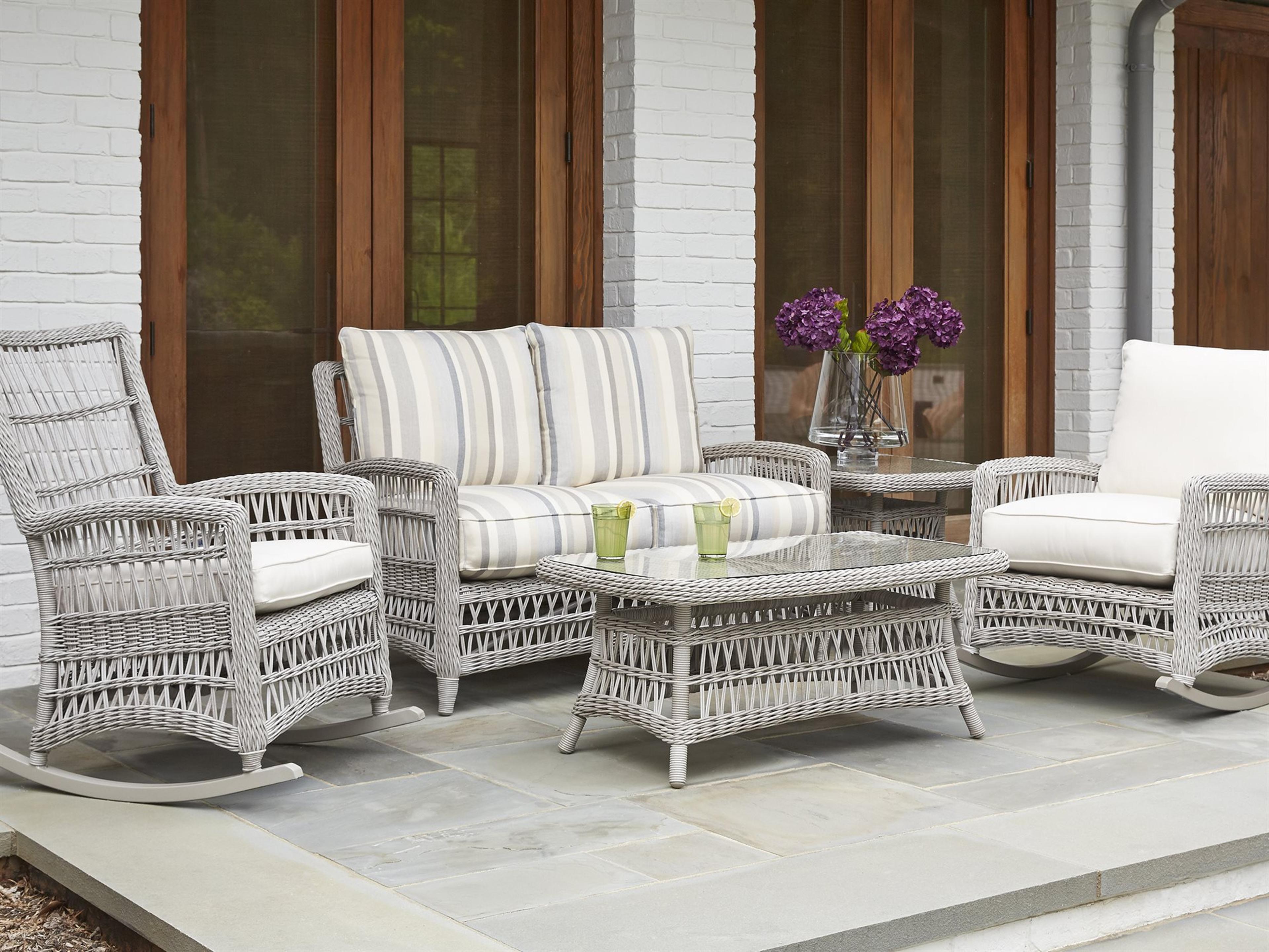 Lloyd Flanders Mackinac Wicker Patio Lounge Set