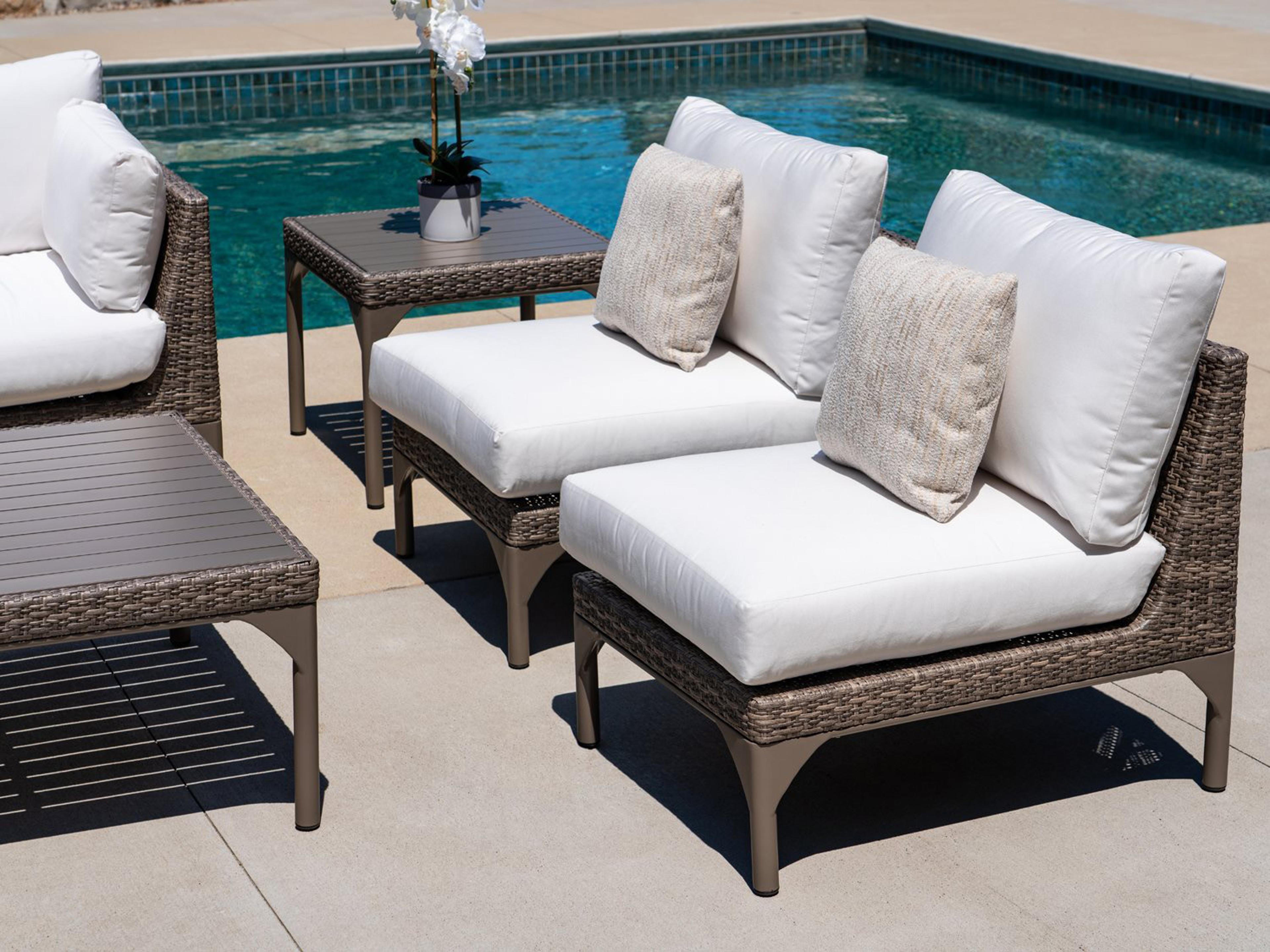 Lloyd Flanders Martinique Wicker Cushion Patio Lounge Set