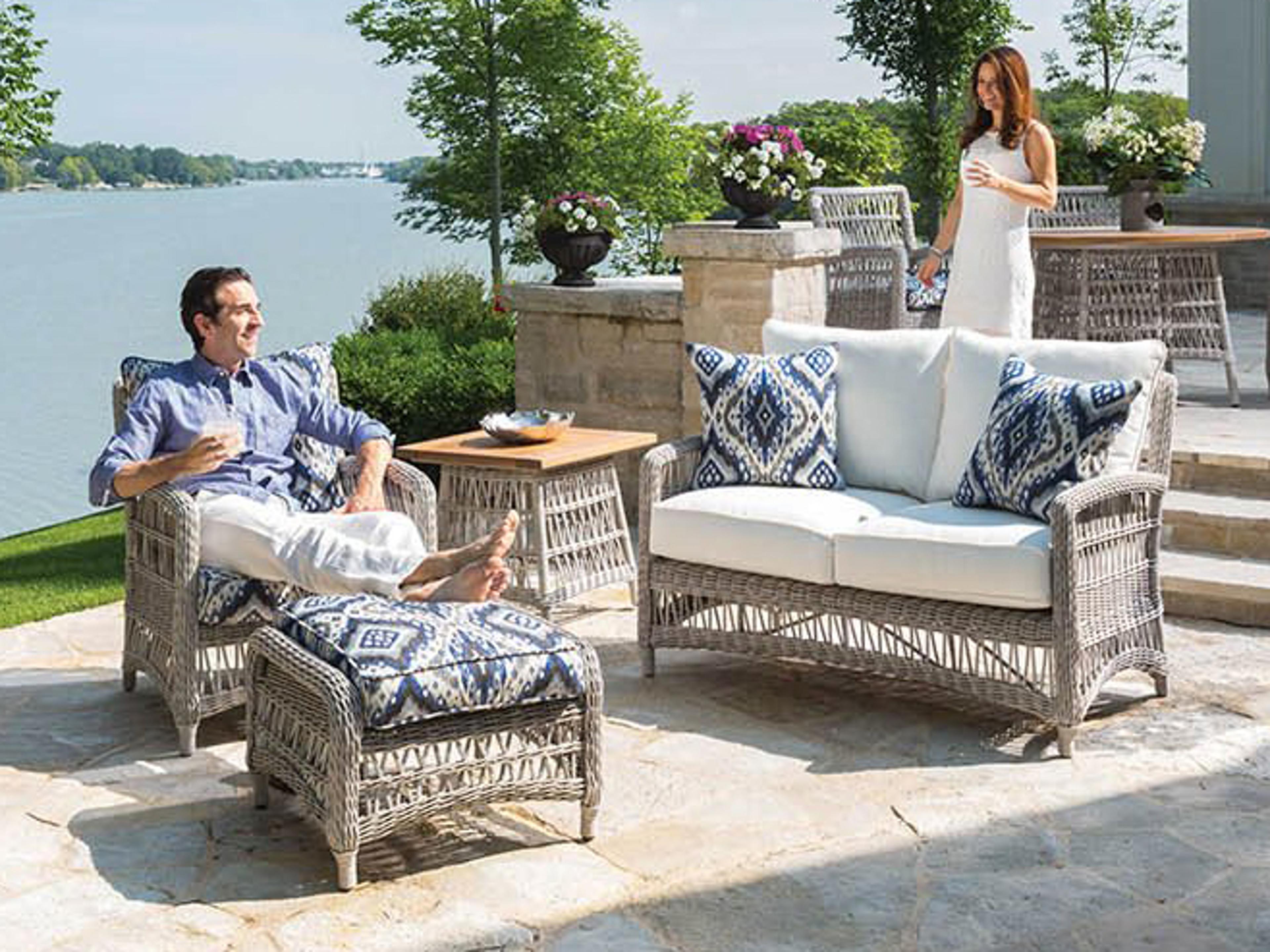 Lloyd Flanders Mackinac Wicker Outdoor Lounge Set