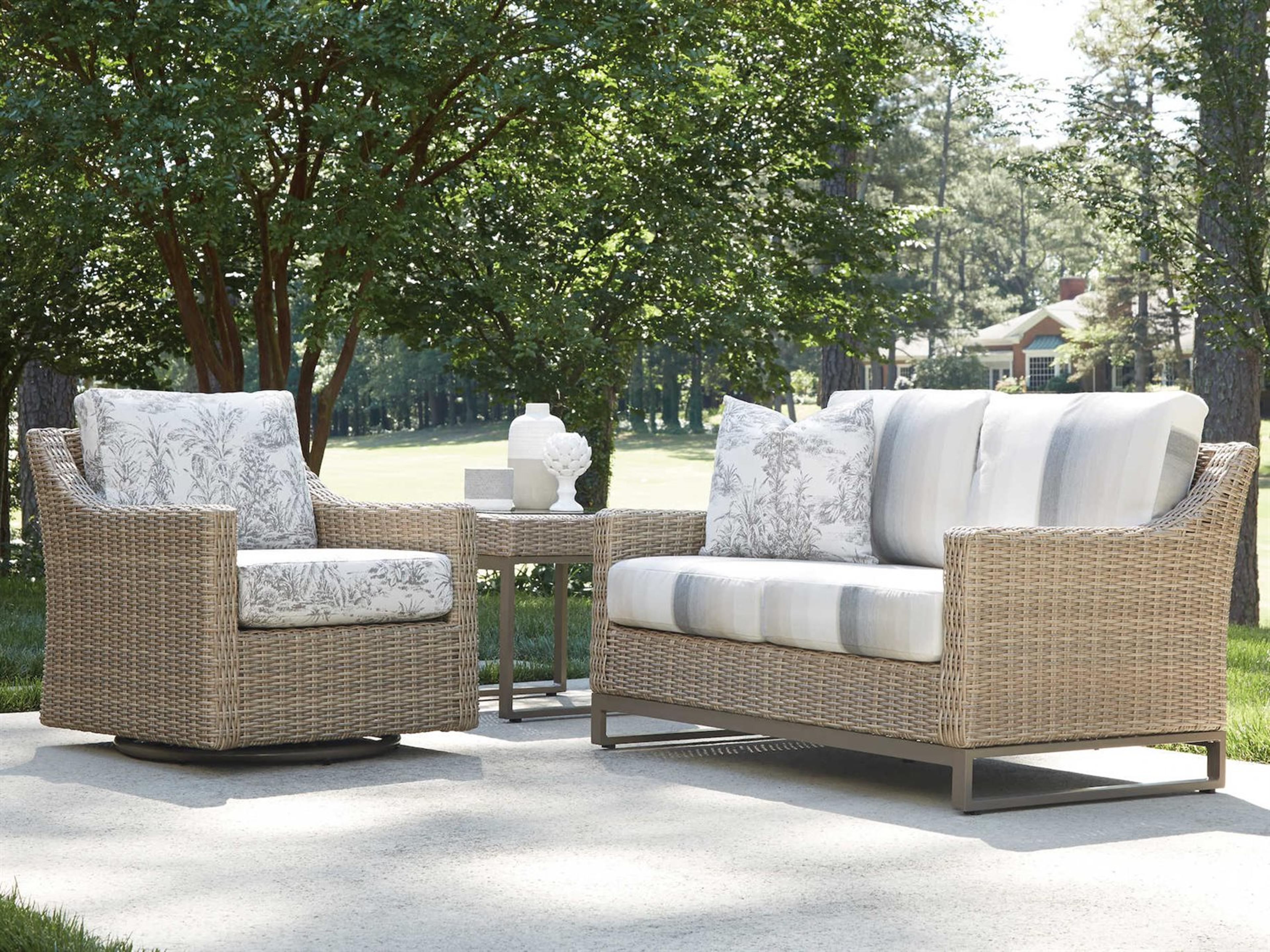 Lloyd Flanders Milan Wicker Patio Lounge Set