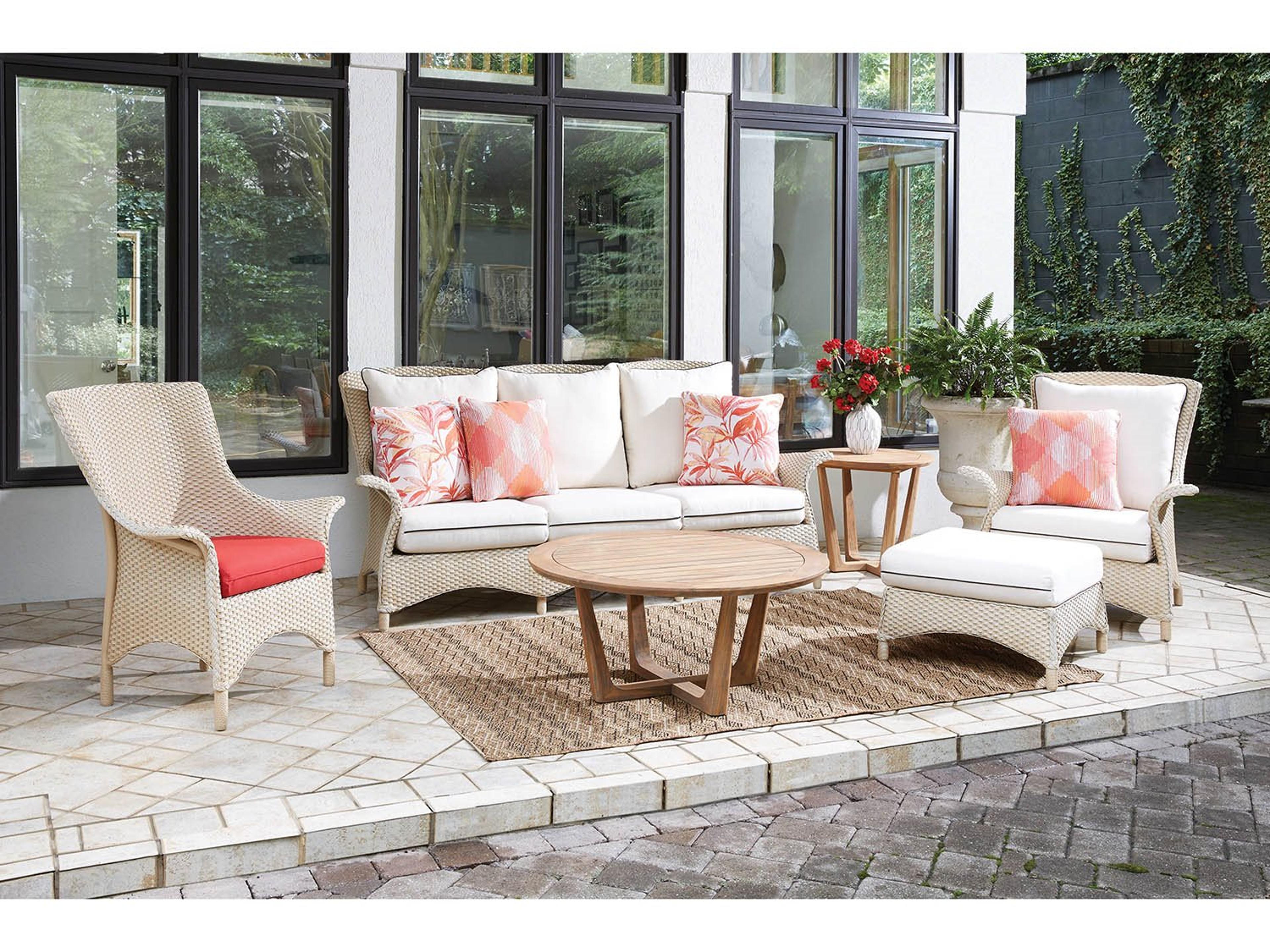 Lloyd Flanders Mandalay Wicker Cushion Patio Lounge Set