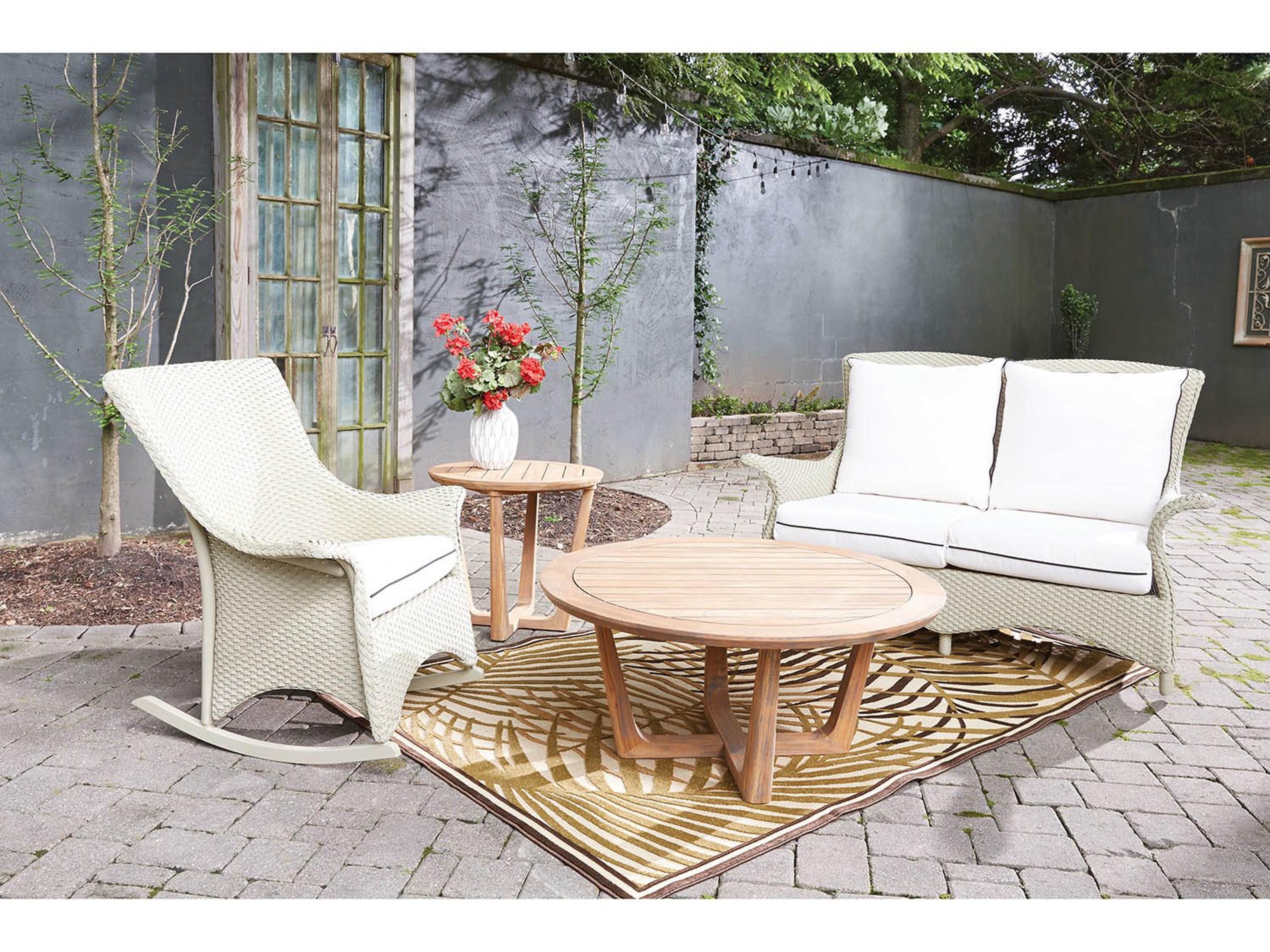 Lloyd Flanders Mandalay Wicker Cushion Patio Lounge Set