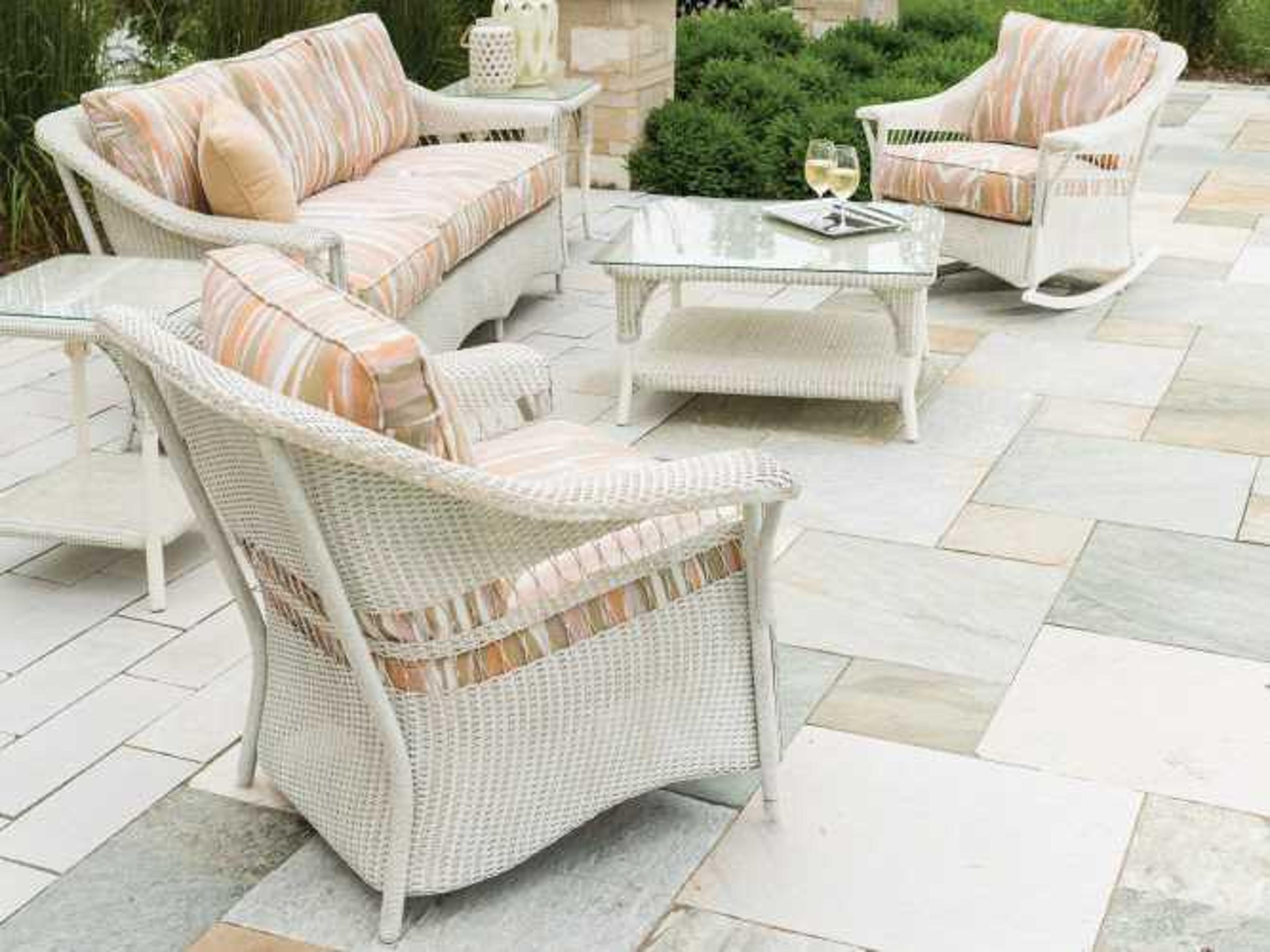 Lloyd Flanders Nantucket Wicker Patio Lounge Set