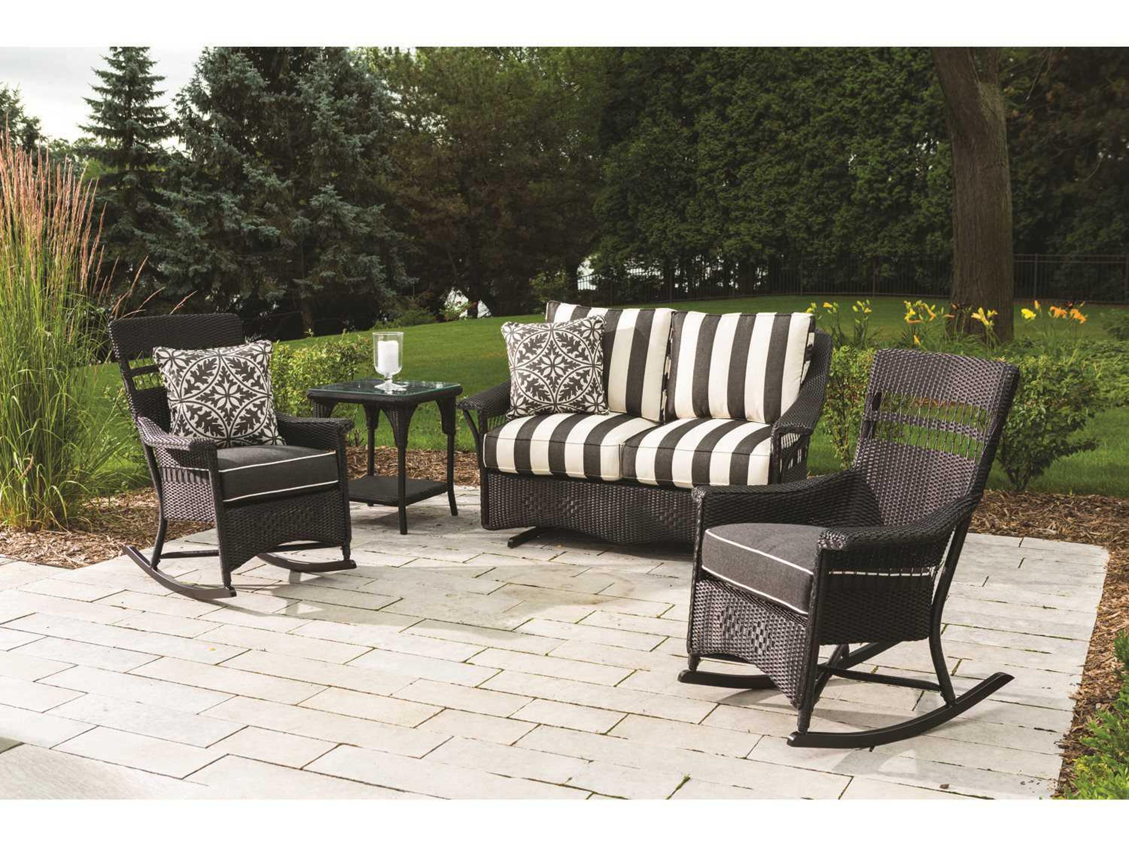 Lloyd Flanders Nantucket Wicker Patio Lounge Set