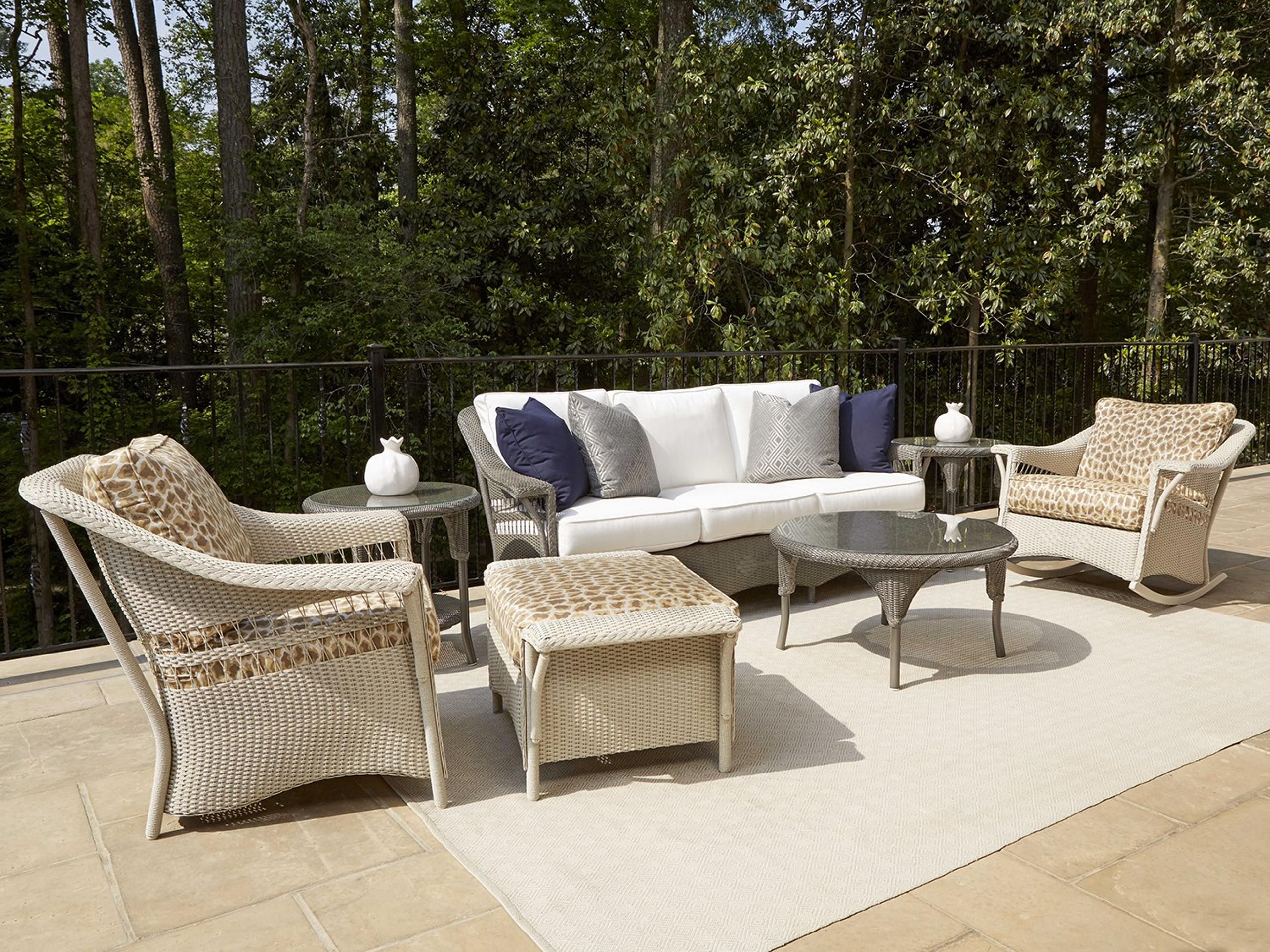Lloyd Flanders Nantucket Wicker Outdoor Lounge Set