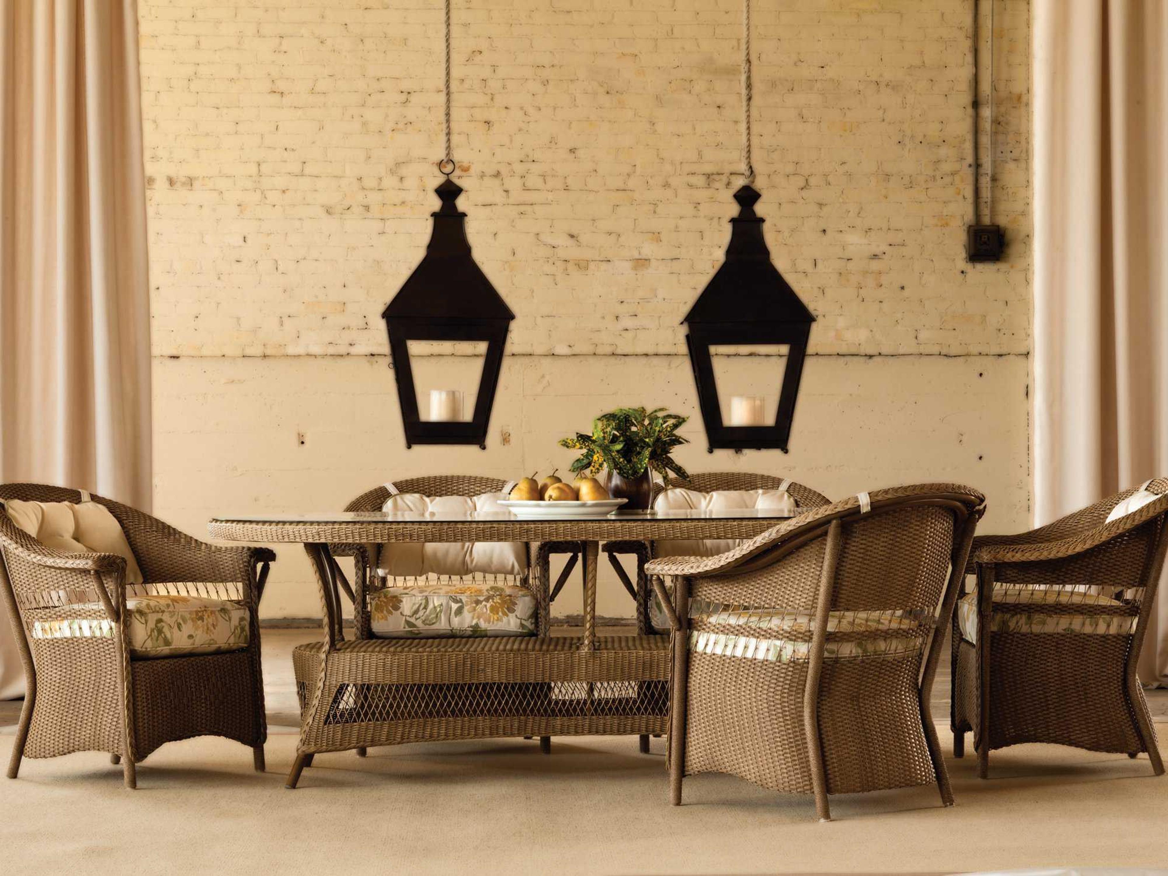 Lloyd Flanders Nantucket Wicker Outdoor Dining Set