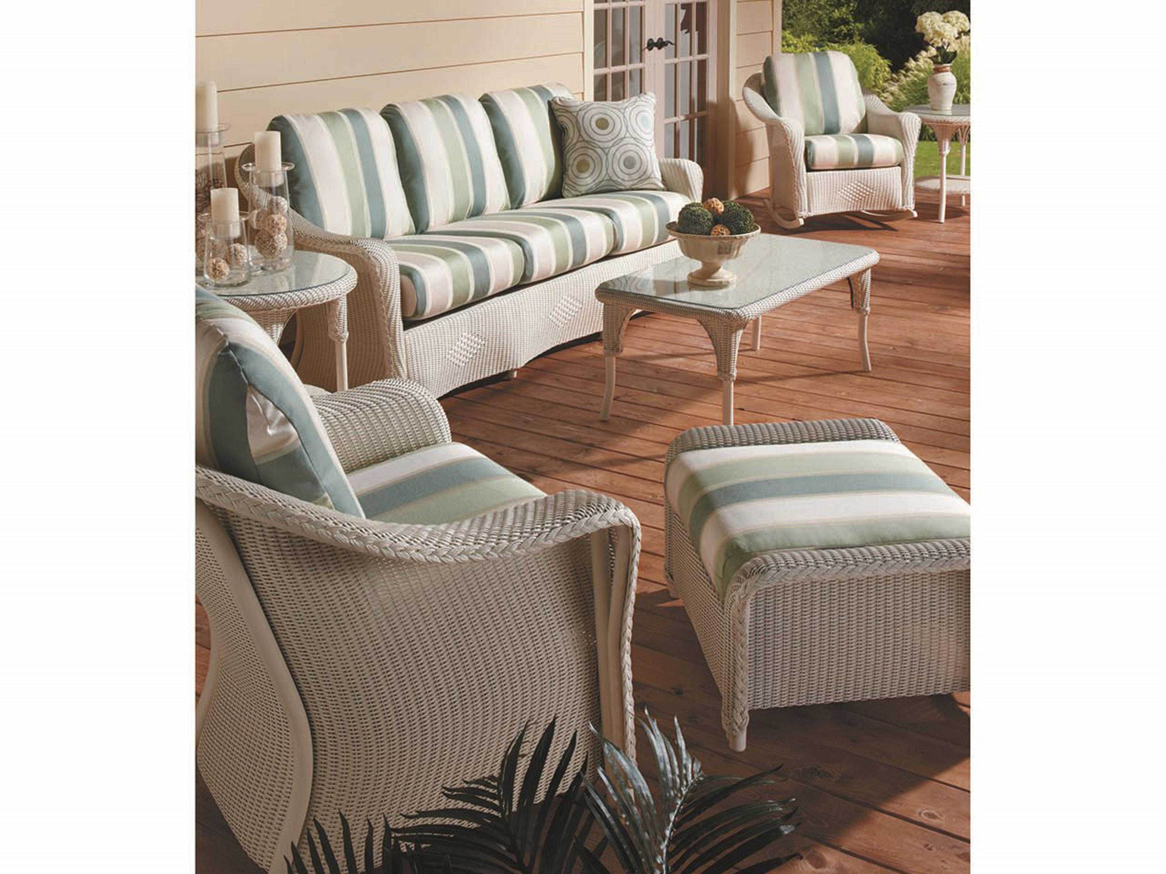 Lloyd Flanders Reflections Wicker Outdoor Patio Lounge Set