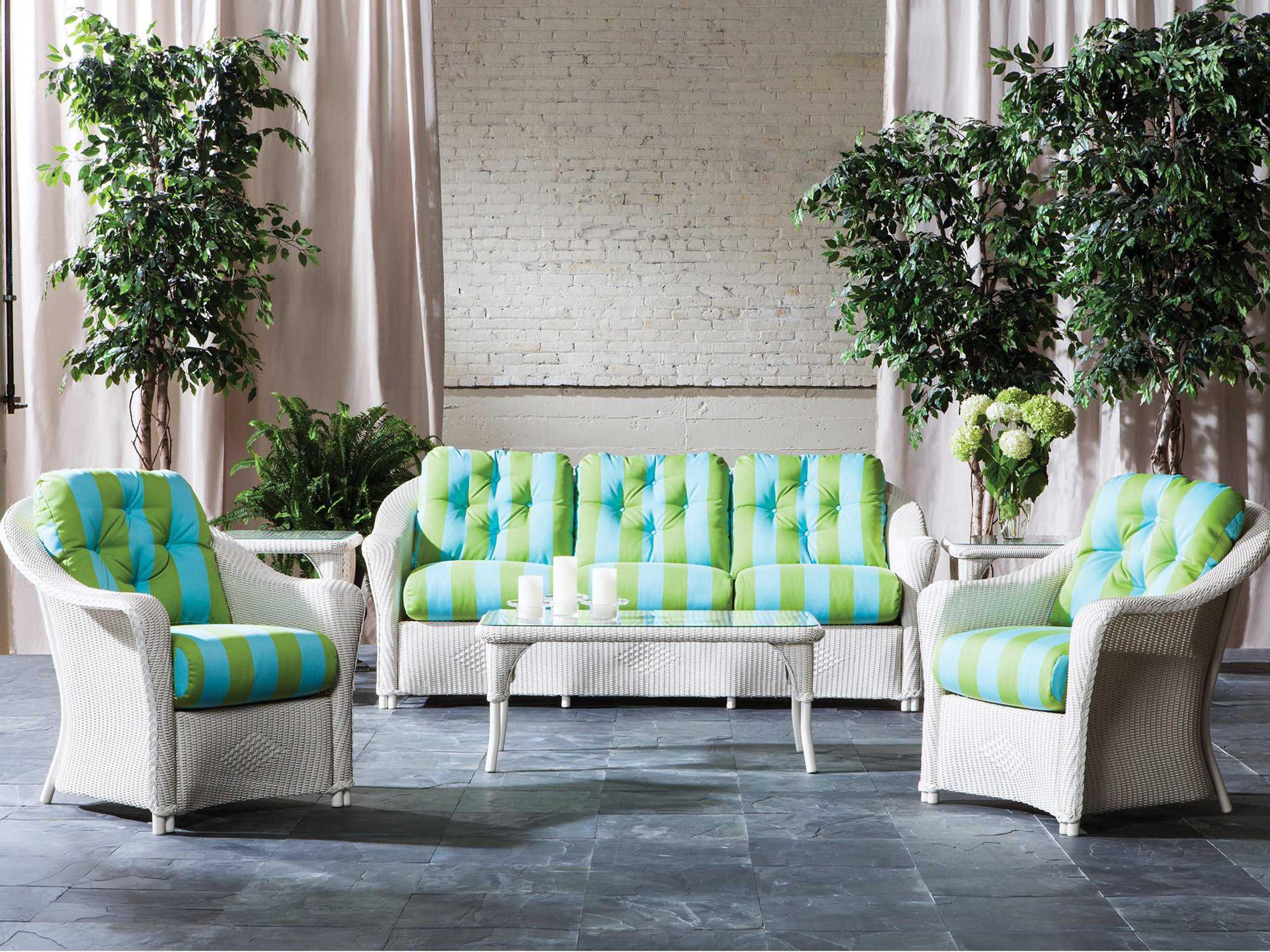 Lloyd Flanders Reflections Wicker Patio Lounge Set