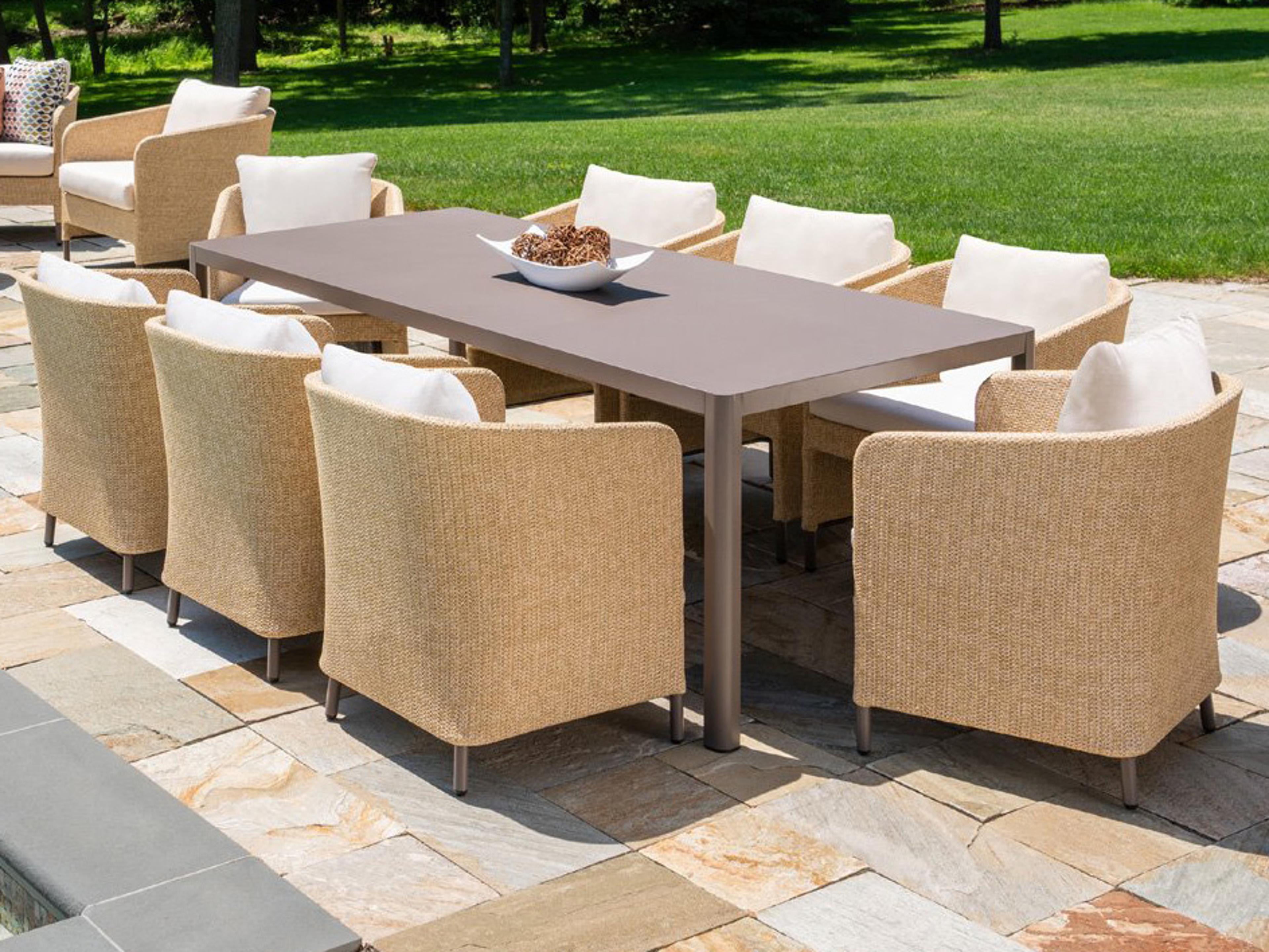 Lloyd Flanders Verona Wicker Outdoor Patio Dining Set