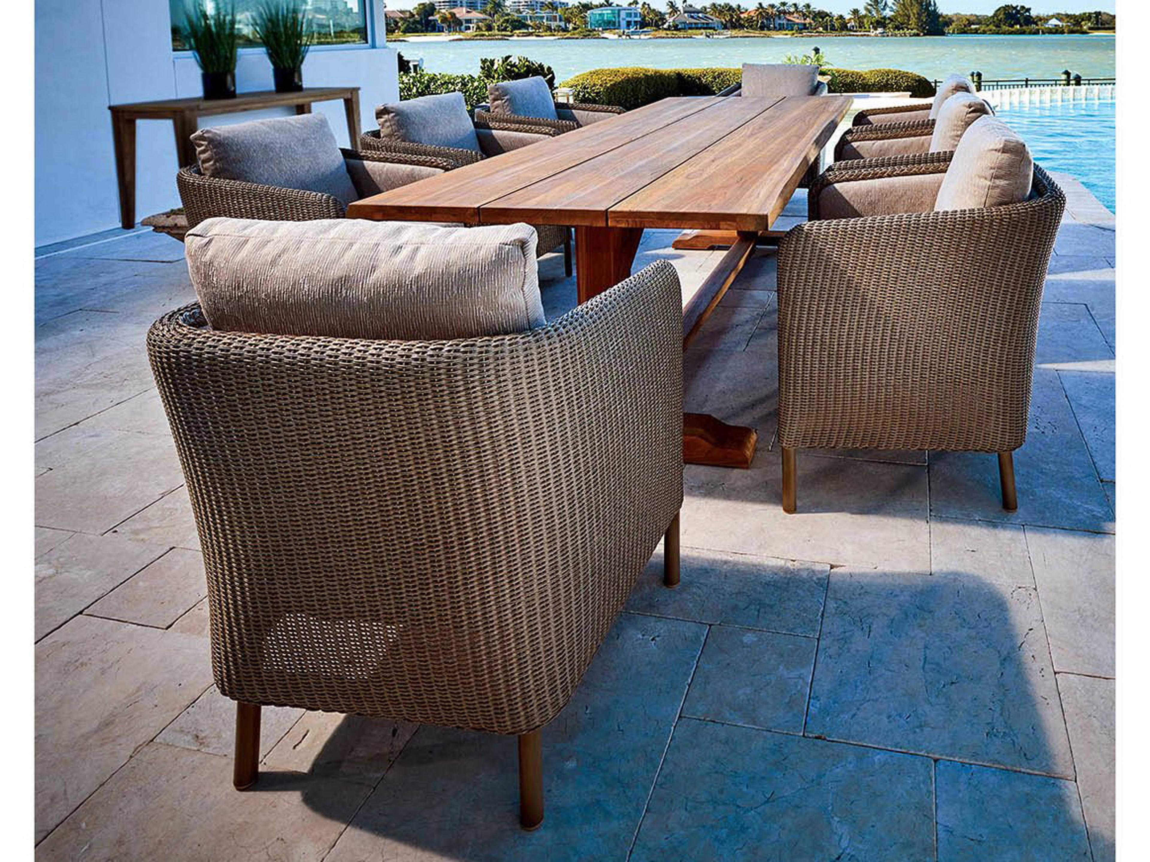 Lloyd Flanders Visions Wicker Patio Dining Set