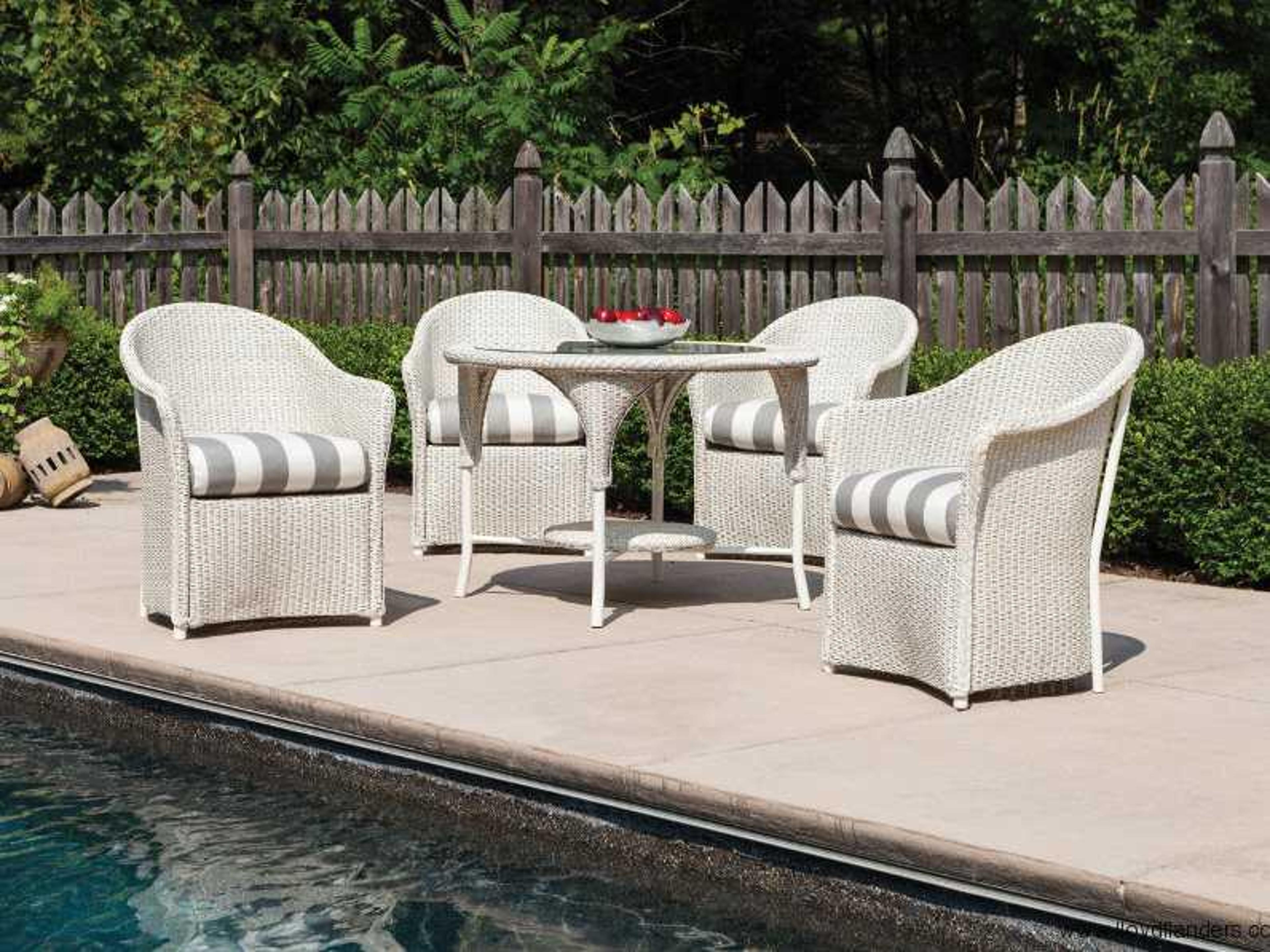 Lloyd Flanders Weekend Retreat Wicker Patio Dining Set